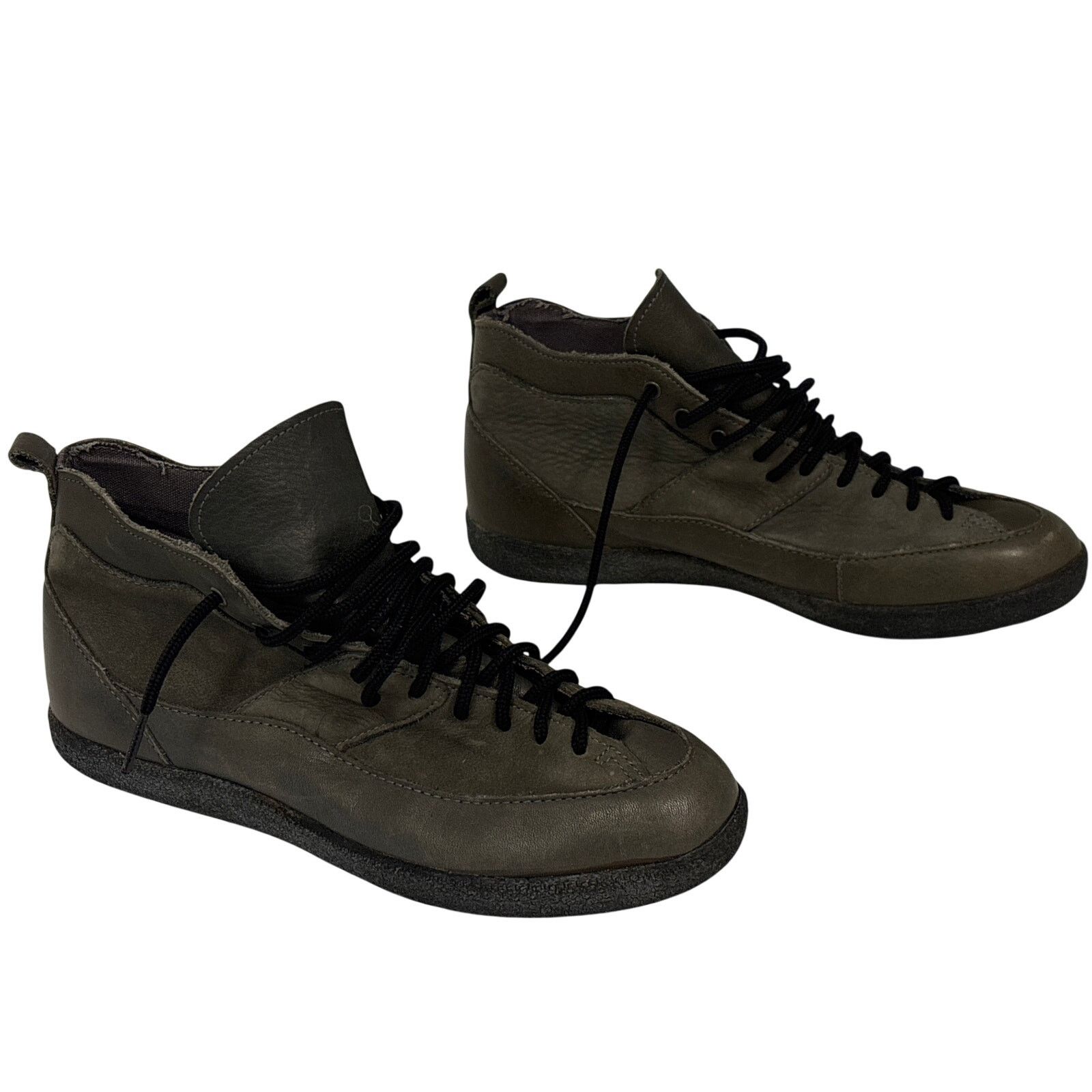 Nike Vintage 80s Nike i.e. Grey Leather Lace Up shoe w7 880406 T2 Size US 7 / IT 37 - 1 Thumbnail
