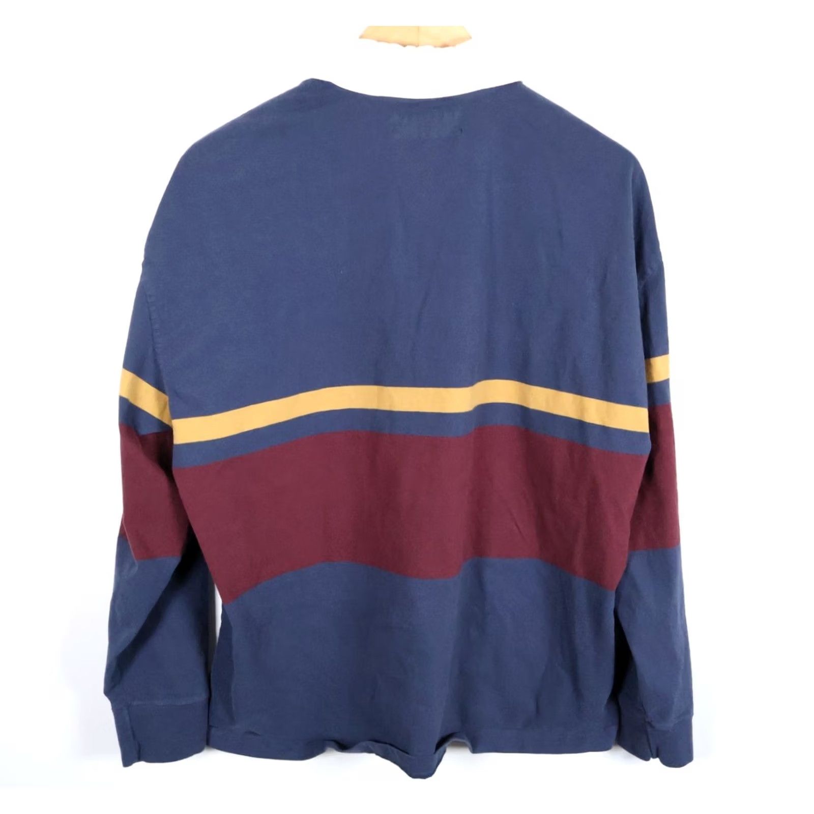 Abercrombie & Fitch Abercrombie & Fitch Polo Shirt Men's XL Blue Red Stripe Rugby Oversized Preppy Shirt Size US XL / EU 56 / 4 - 2 Thumbnail