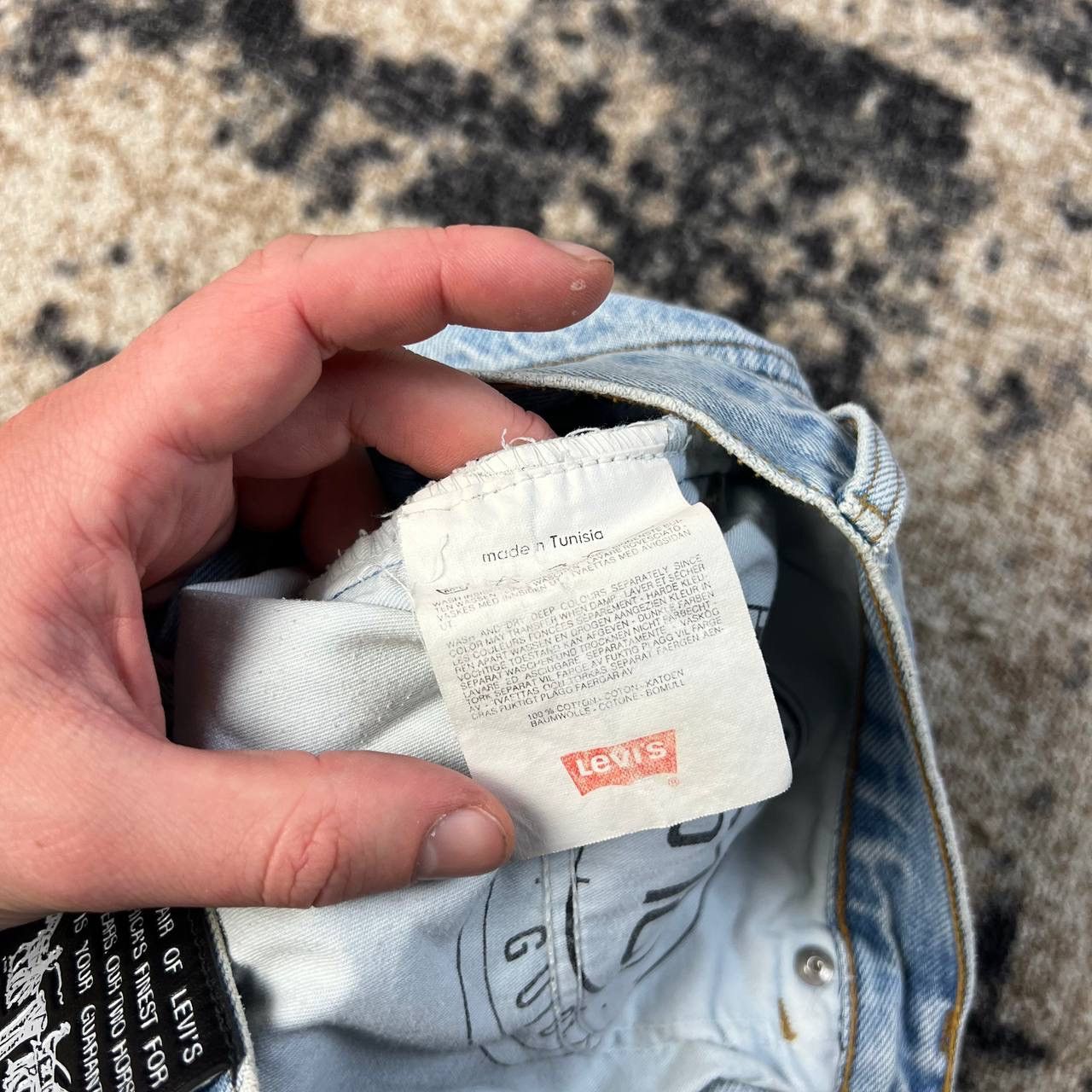 Levi's Levis Vintage Y2K Black Label Orange Tab Denim Jeans Size US 30 / EU 46 - 10 Thumbnail