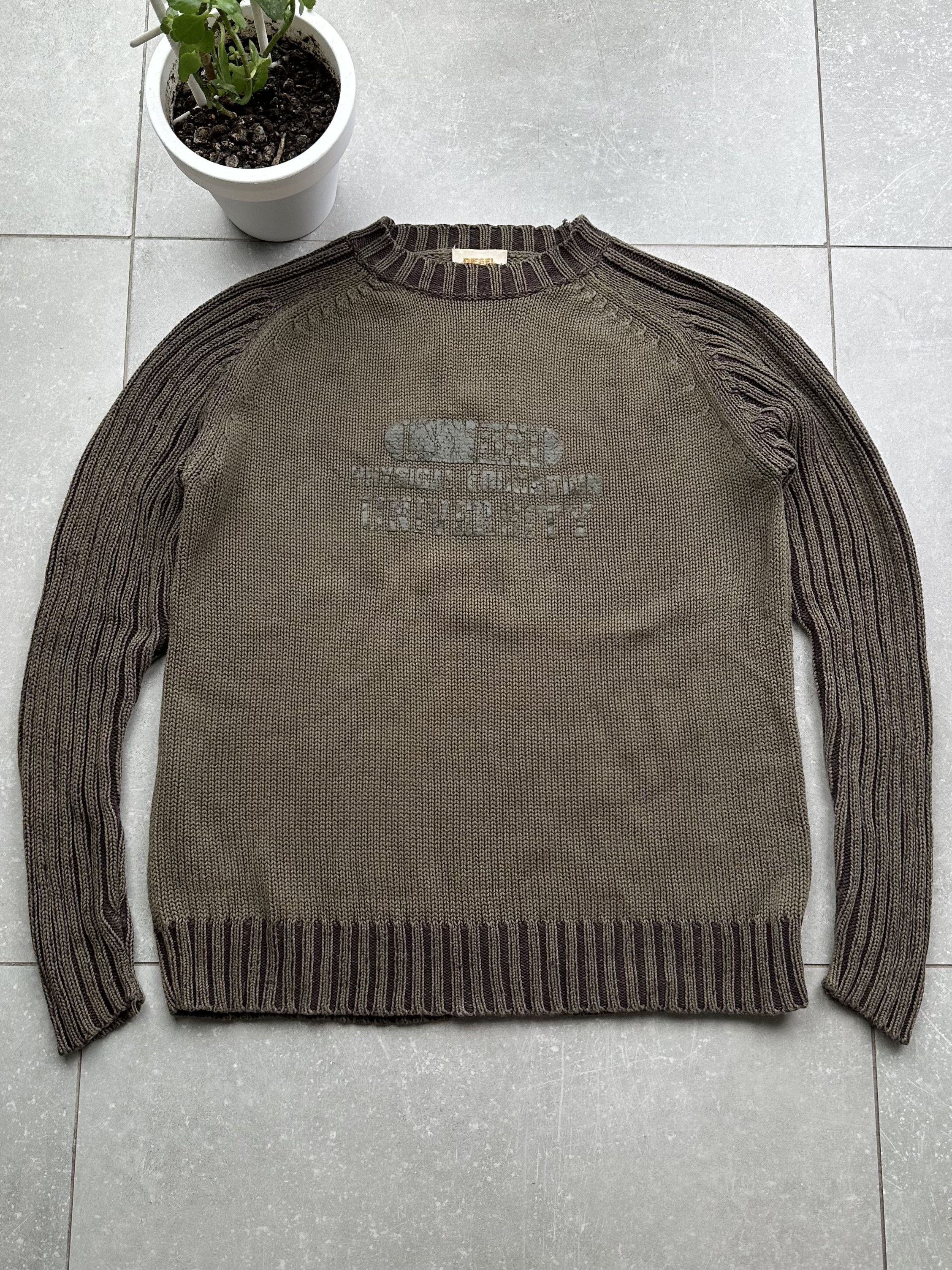 Number (N)ine Number (N)ine Striped Loose Knit Alpaca Sweater