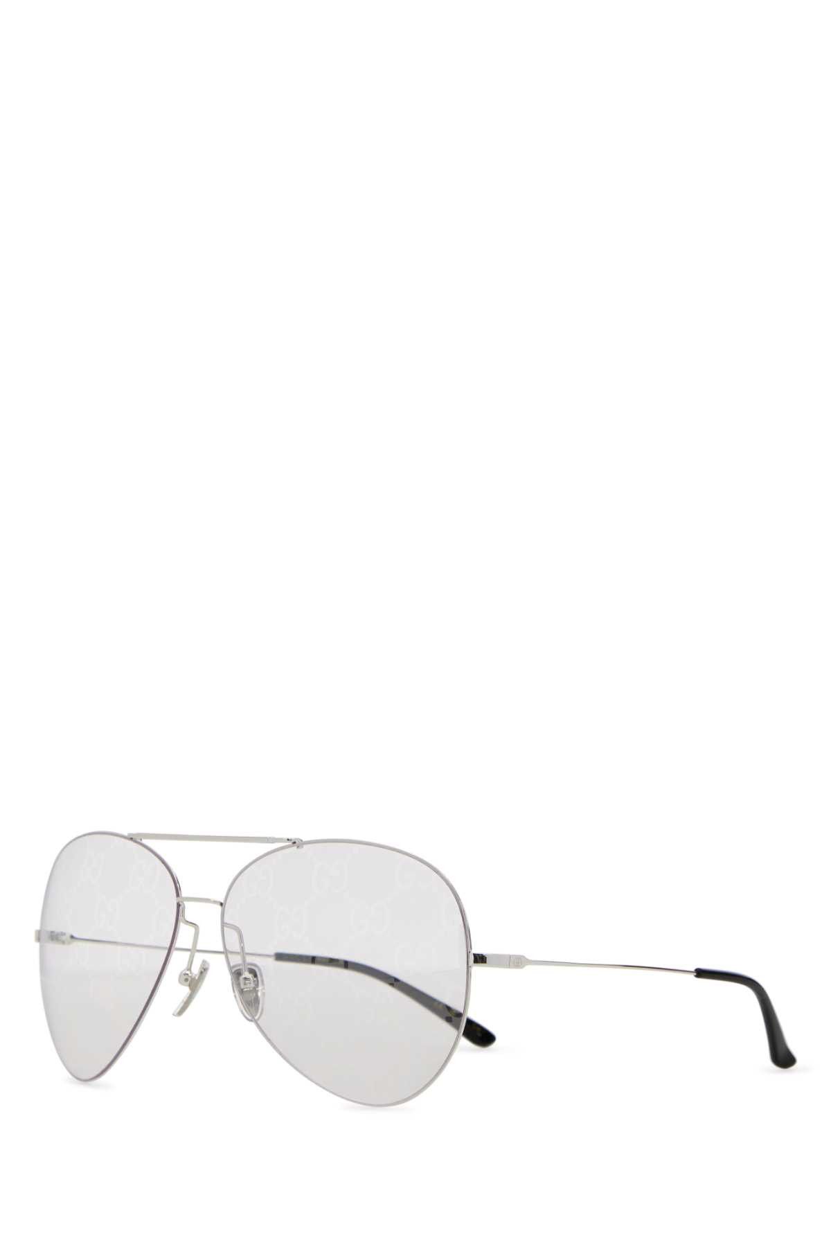 Gucci Silver Metal Sunglasses Size ONE SIZE - 1 Thumbnail