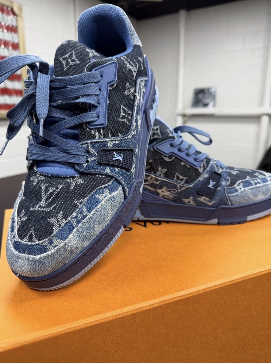 Louis Vuitton LV Trainer Low Denim 8.5 Size US 8.5 / EU 41-42 - 1 Thumbnail