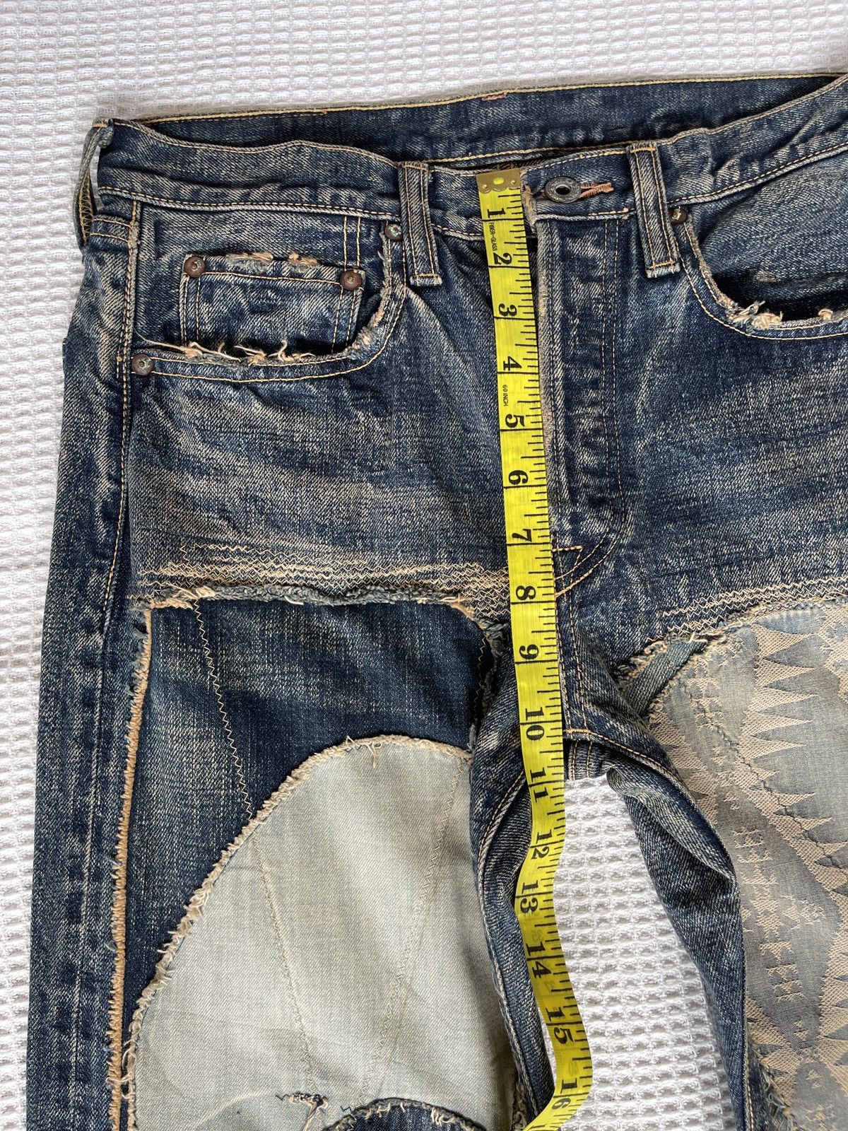 Kapital Kountry ARCHIVE🔥KAPITAL KOUNTRY🔥Shashiko Patchworks Selvedge Denim Size US 30 / EU 46 - 14 Thumbnail