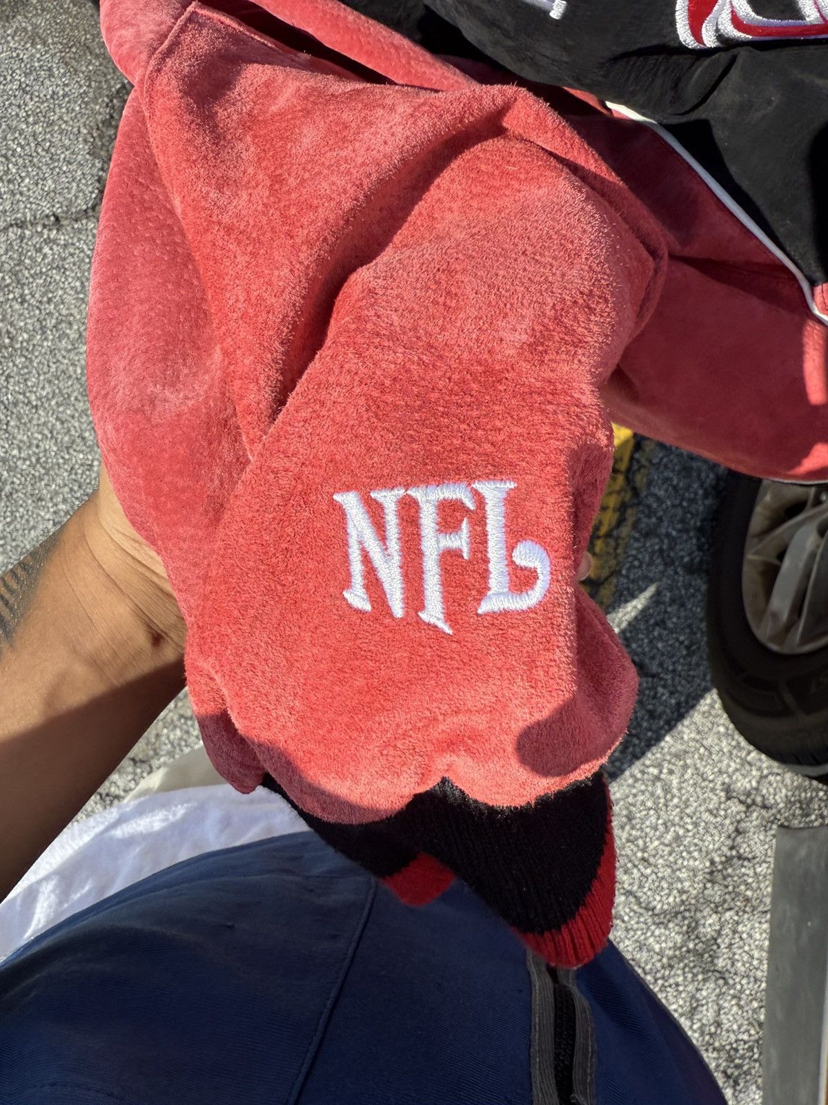 NFL Authentic Atlanta Falcons Suede Leather Bomber Size US L / EU 52-54 / 3 - 4 Thumbnail