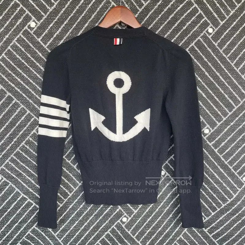 Thom Browne Thom Browne Women's Navy Cotton Cardigan . Size S / US 4 / IT 40 - 2 Thumbnail