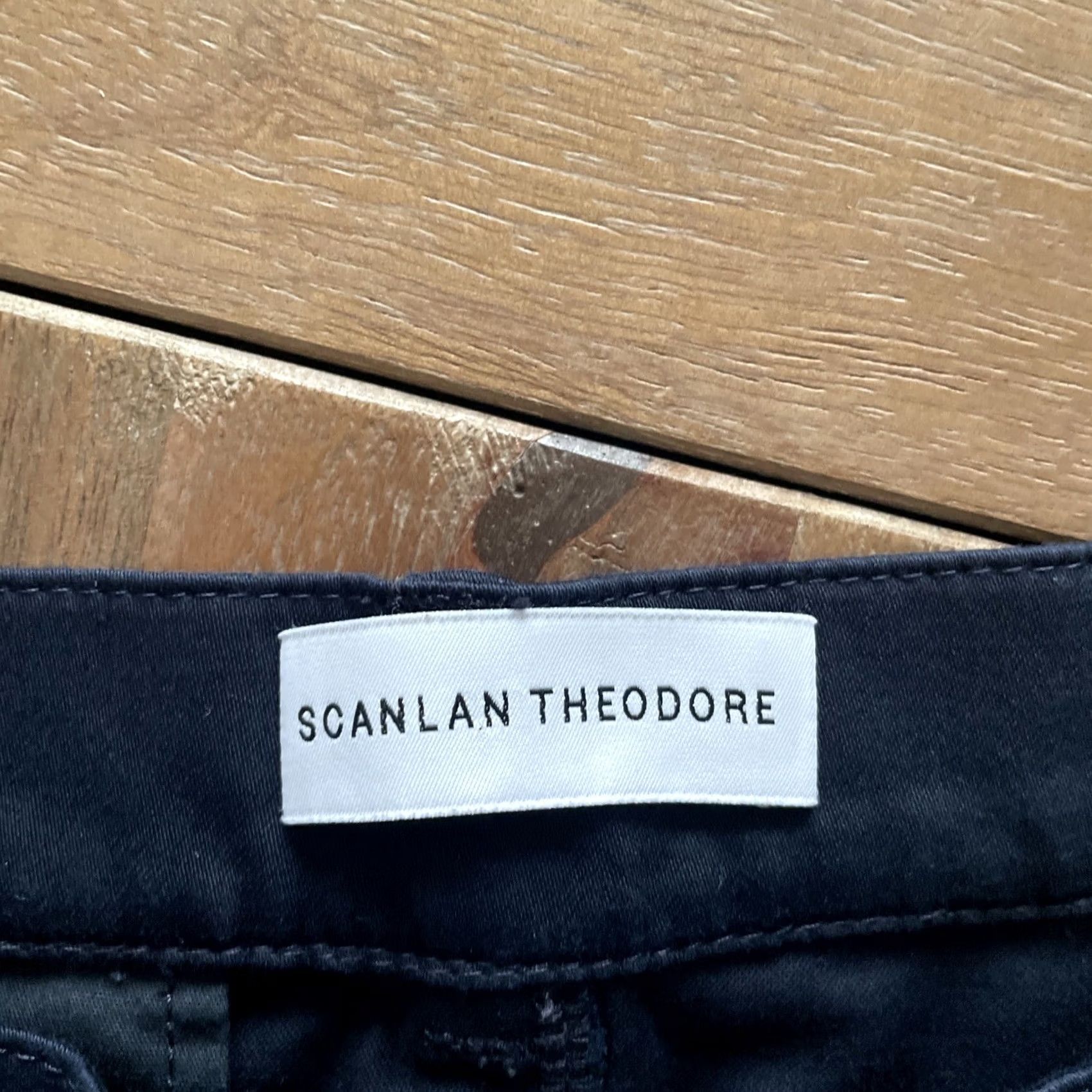 Scanlan Theodore Scanlan Theodore Chino Pants Women’s 2 Blue High Rise Slim Pocket Denim Cotton Blend 26x27 Regular Size Type Pants Boys? Size 26" / US 2 / IT 38 - 3 Thumbnail