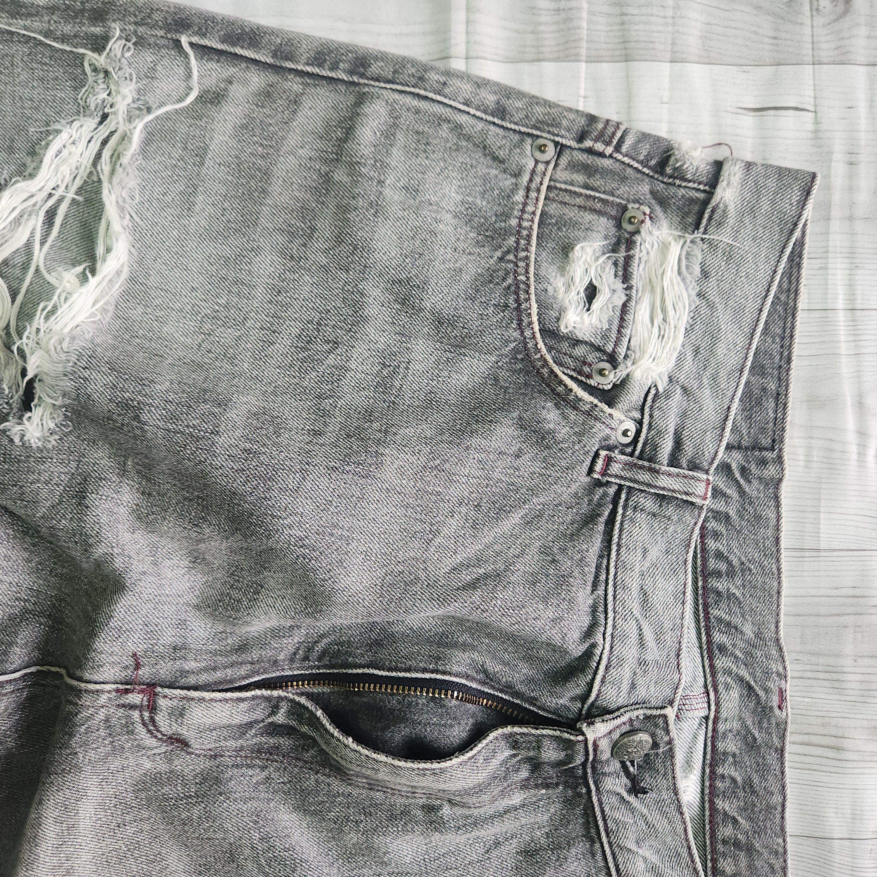 Wtaps WTAPS Dirty Trouser Denim Distressed Redline Selvedge Jeans Size US 36 / EU 52 - 6 Thumbnail