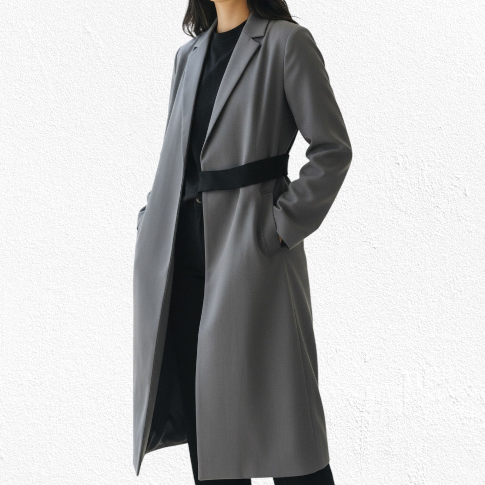 Other Universal Standard Gray Long Blazer Coat Size Small Size S / US 4 / IT 40 - 13 Thumbnail