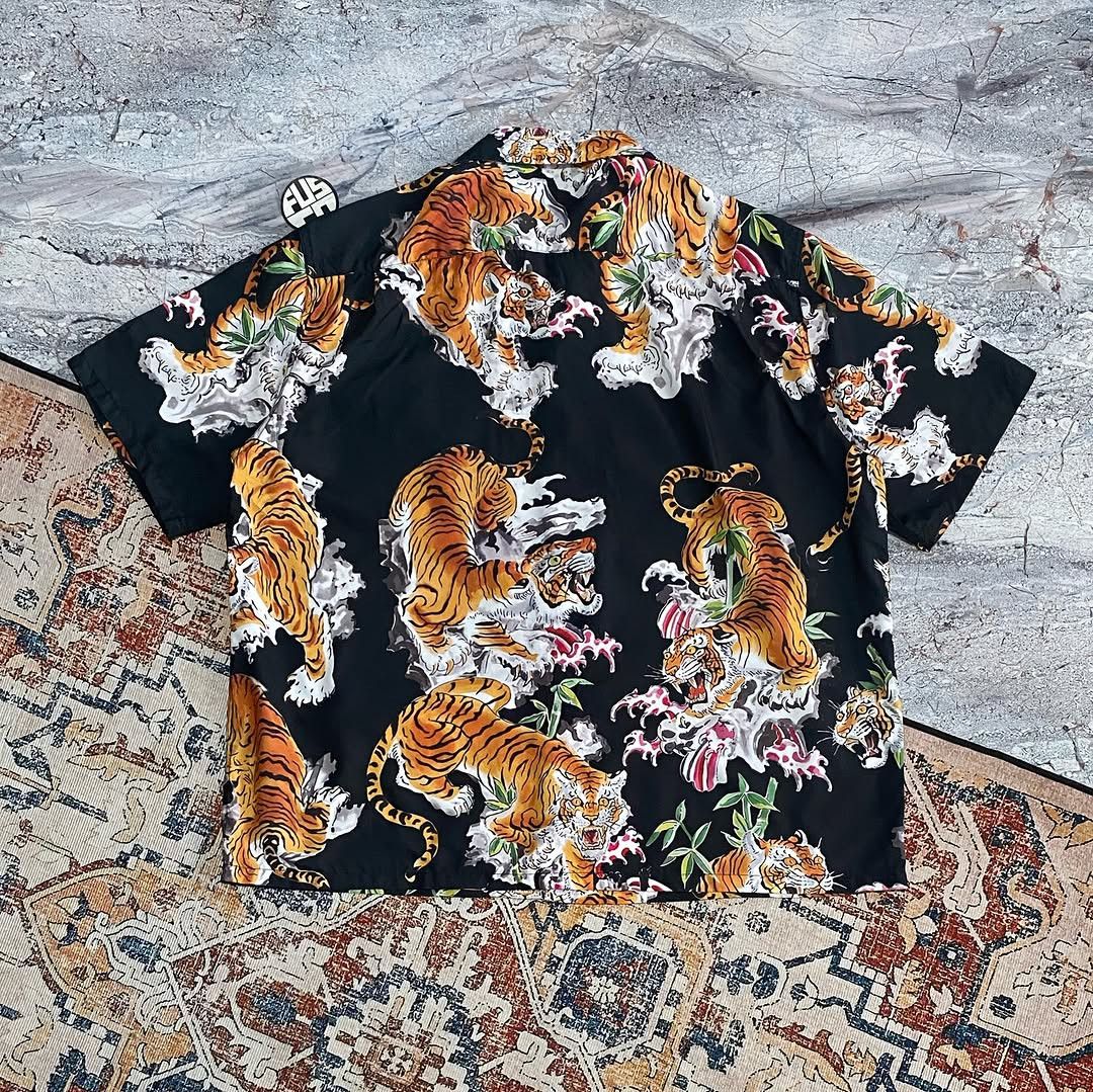 Japanese Brand Hawaian Shirt Tiger Size US XL / EU 56 / 4 - 2 Thumbnail