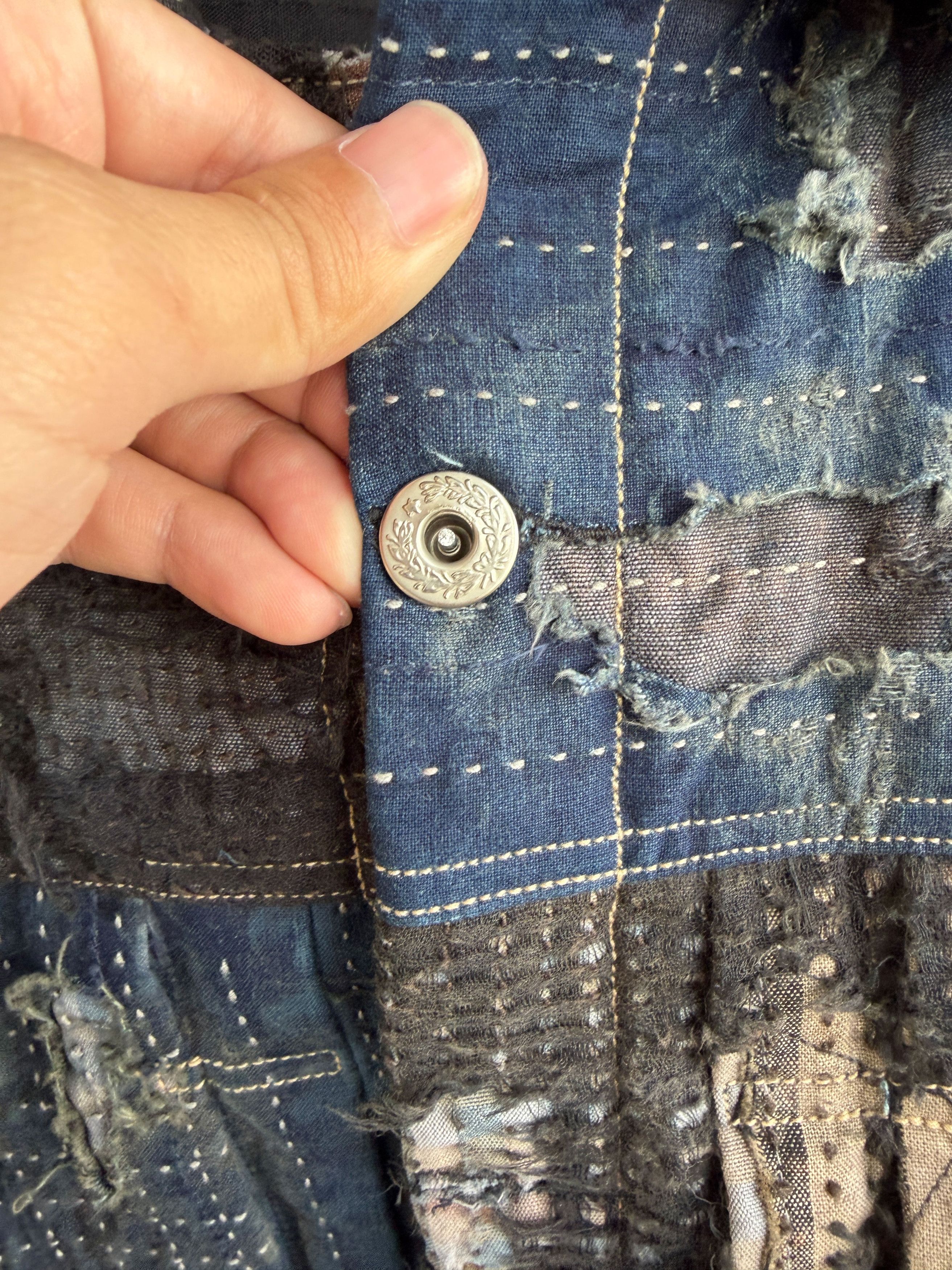 Japanese Brand 1/1 Boro Patchwork Denim Jacket Size US L / EU 52-54 / 3 - 21 Thumbnail