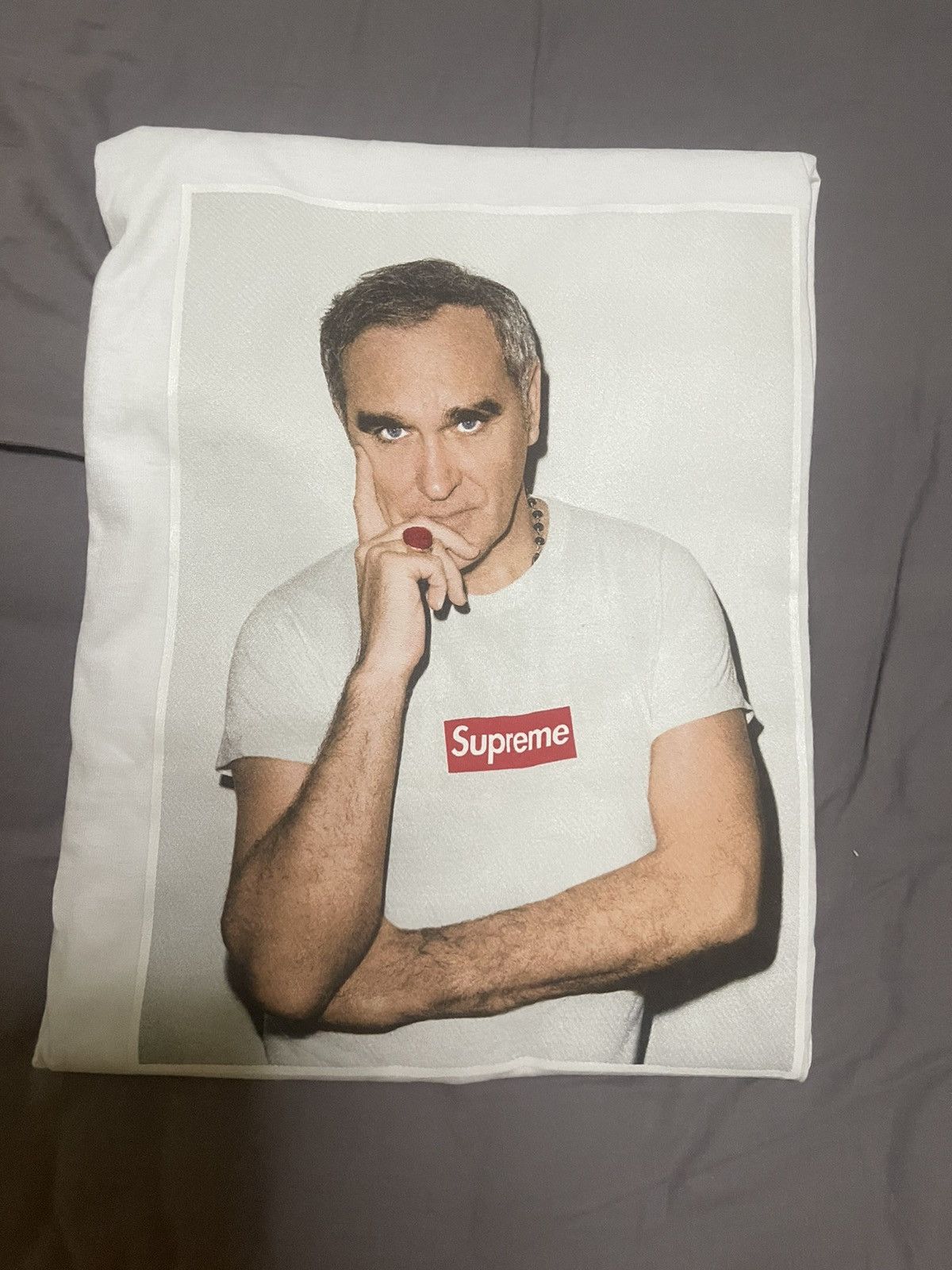 Supreme Supreme white morrissey photo tee T-shirt Size US M / EU 48-50 / 2 - 3 Thumbnail