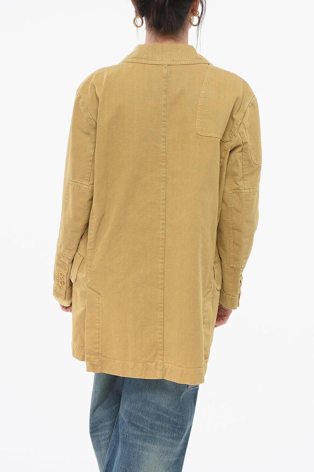 Max Mara og1mm0426 Canvas Jacket in Yellow Size S / US 4 / IT 40 - 2 Thumbnail