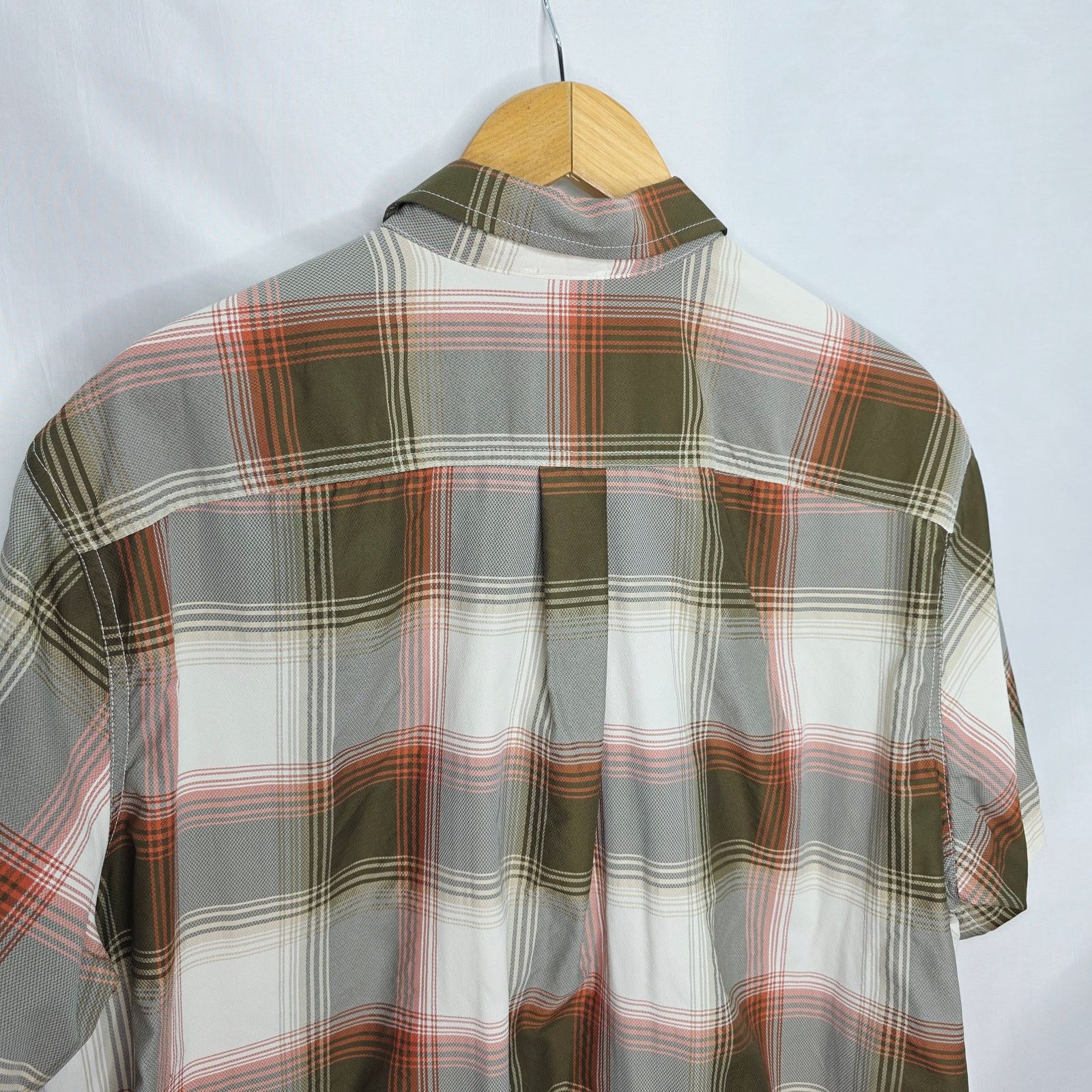 Eddie Bauer Eddie Bauer Brown White Plaid Button Up Short Sleeve Shirt Size US XL / EU 56 / 4 - 9 Thumbnail