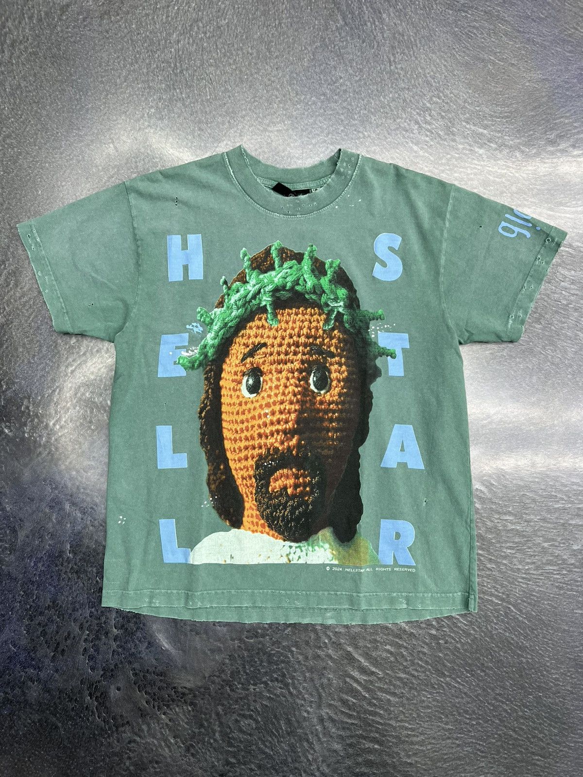 HELLSTAR Hellstar Crochet Jesus T-Shirt Size US XS / EU 42 / 0 - 1 Thumbnail