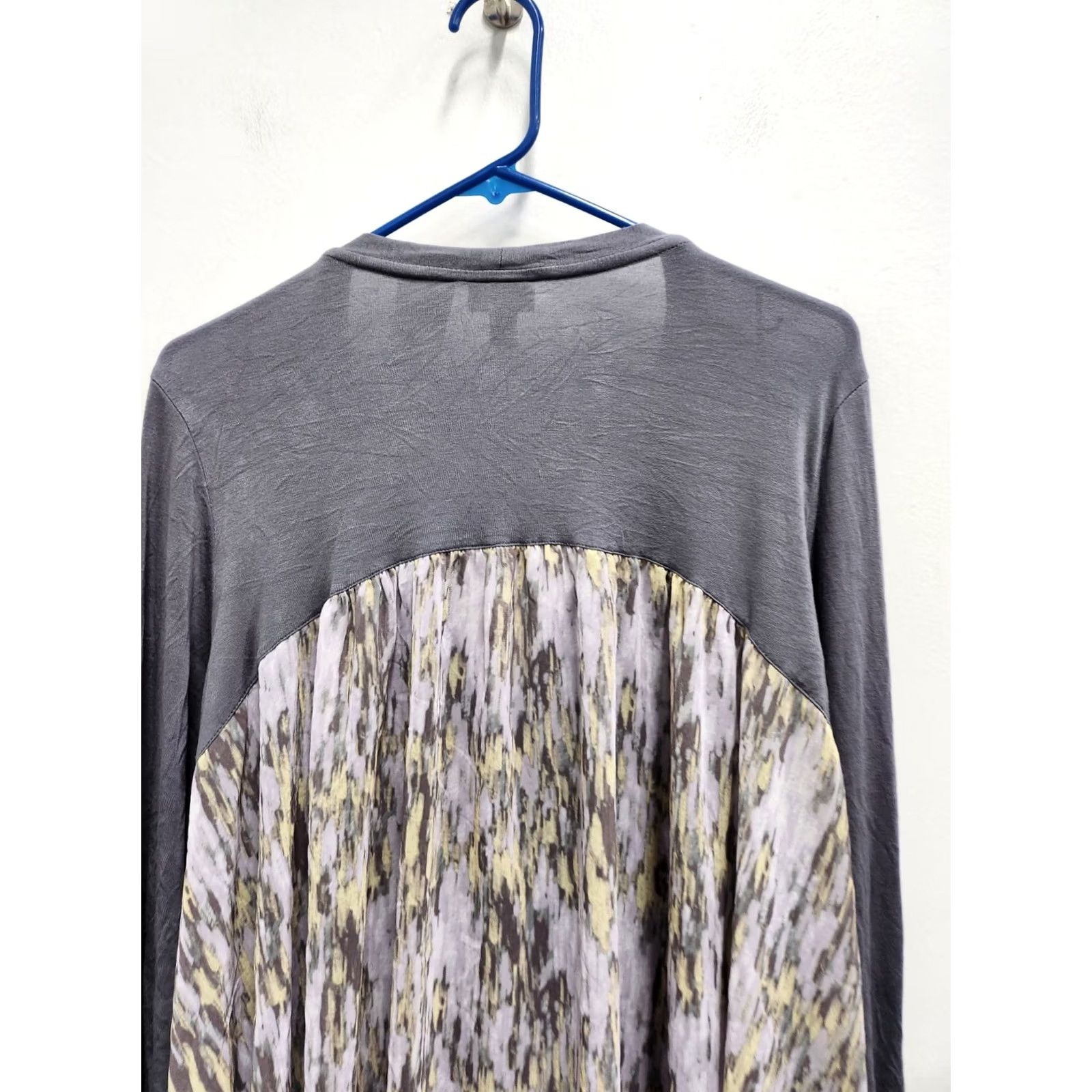 Vintage LOGO By Lori Goldstein Cardigan Womens 2X Gray Contrast Back Button Up Lagenlook Size XXL / US 16-18 / IT 52-54 - 6 Thumbnail