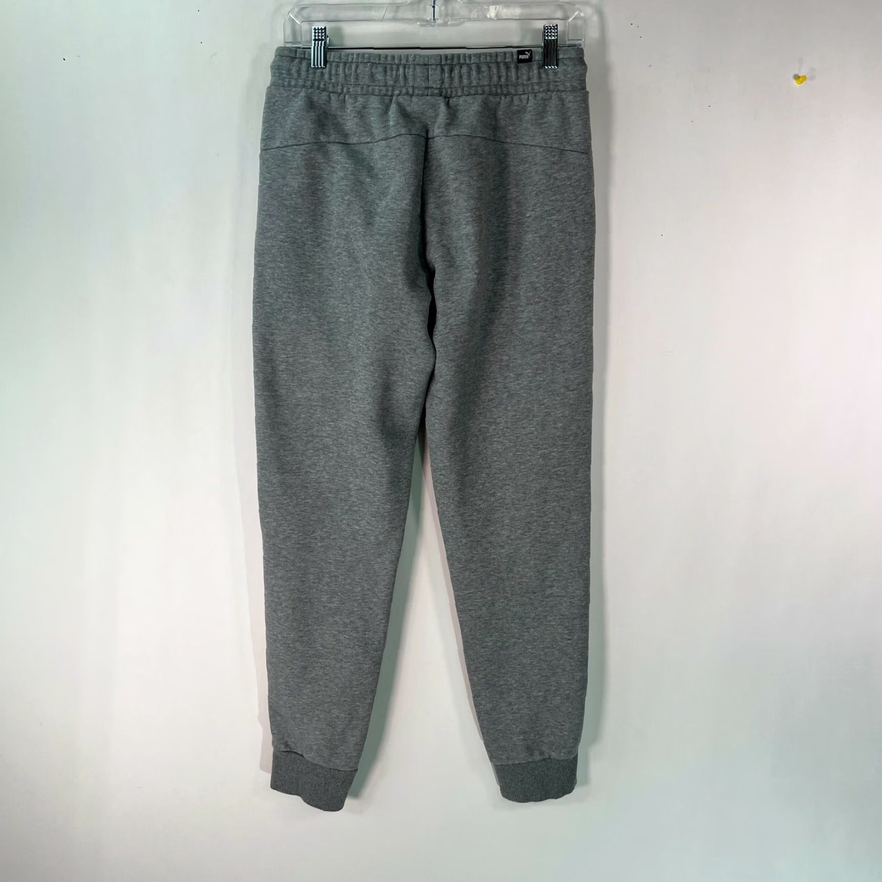 Puma Puma Mens Jogger Pants Gray Size S Elastic Waist Drawstring Flat Front Pockets Adult Men Regular Inseam 30 in Size US 28 / EU 44 - 2 Thumbnail