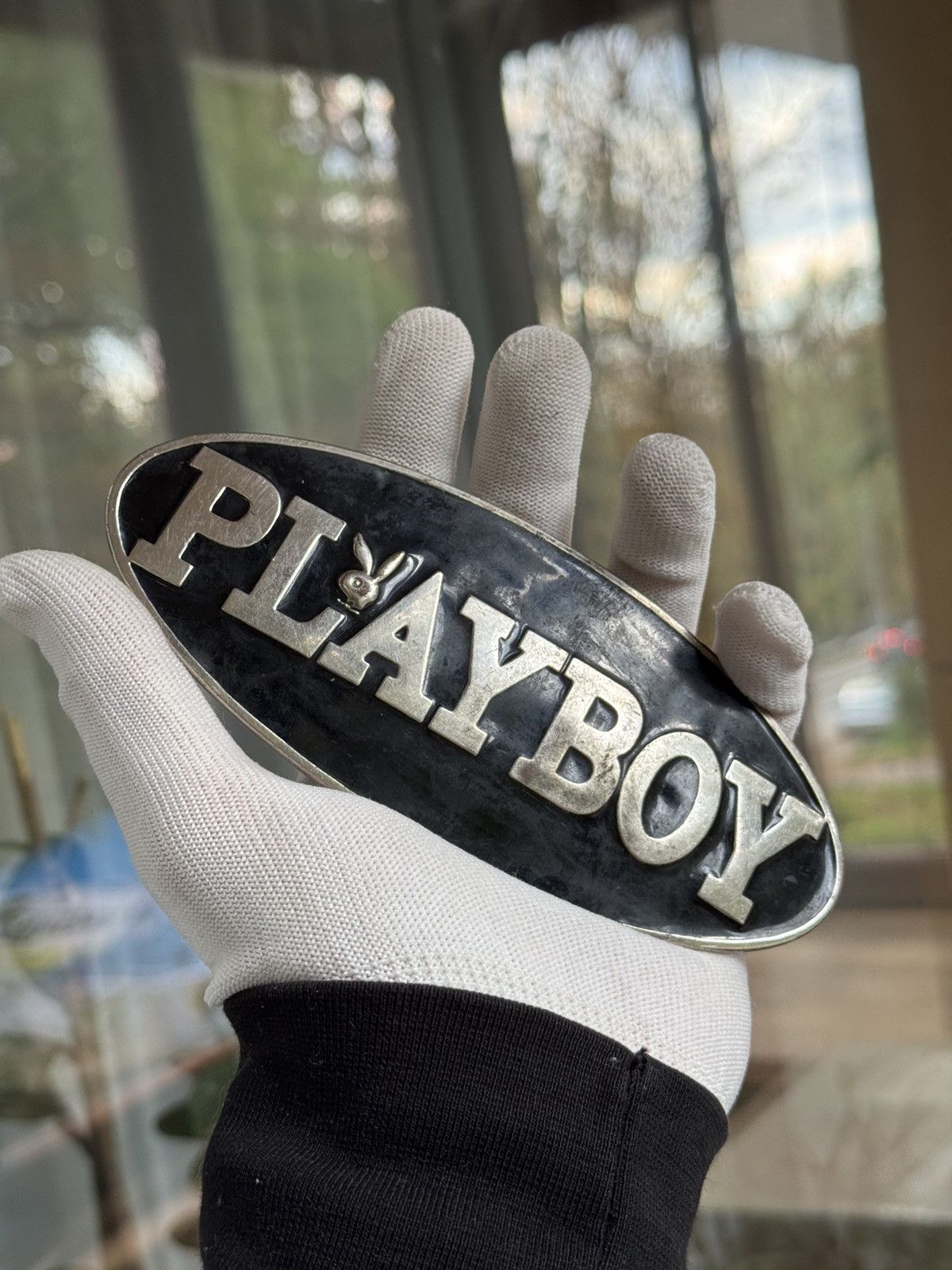 Playboy Rare 90s Badge from belt PLAYBOY retro style Size ONE SIZE - 1 Thumbnail