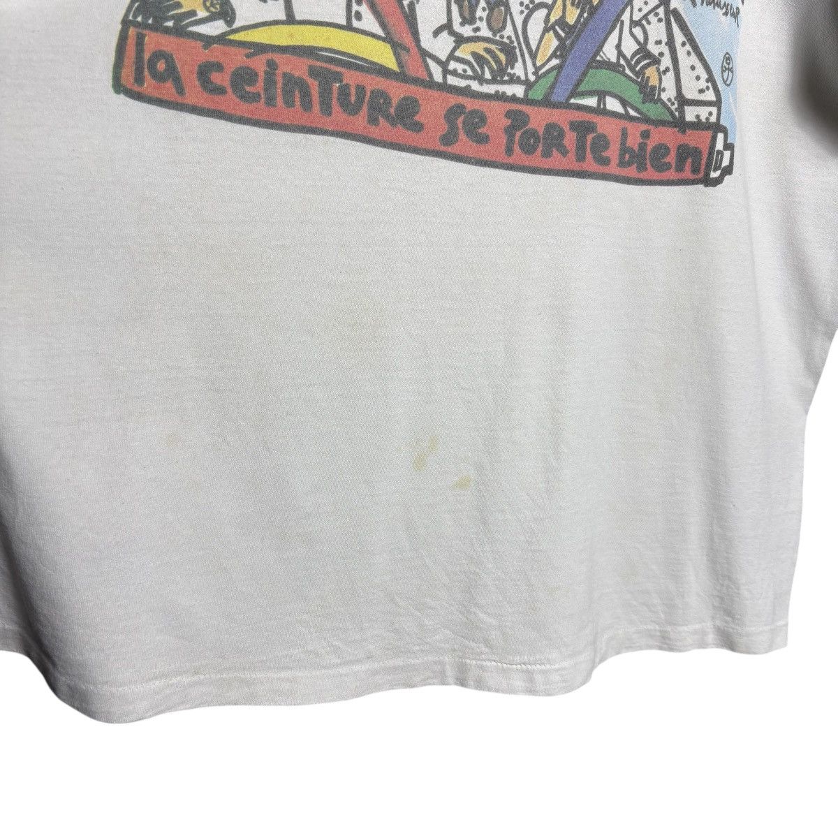Vintage Vintage 90s Assecar Securite Autoroute Driving Graphic Tee Size US XL / EU 56 / 4 - 9 Thumbnail