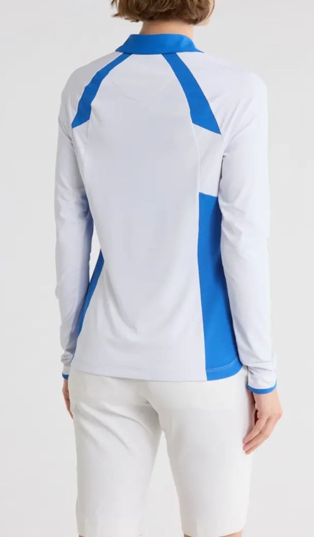 Original Penguin Penguin white and blue Colorblock Half Zip Polo Size L Size L / US 10 / IT 46 - 2 Thumbnail