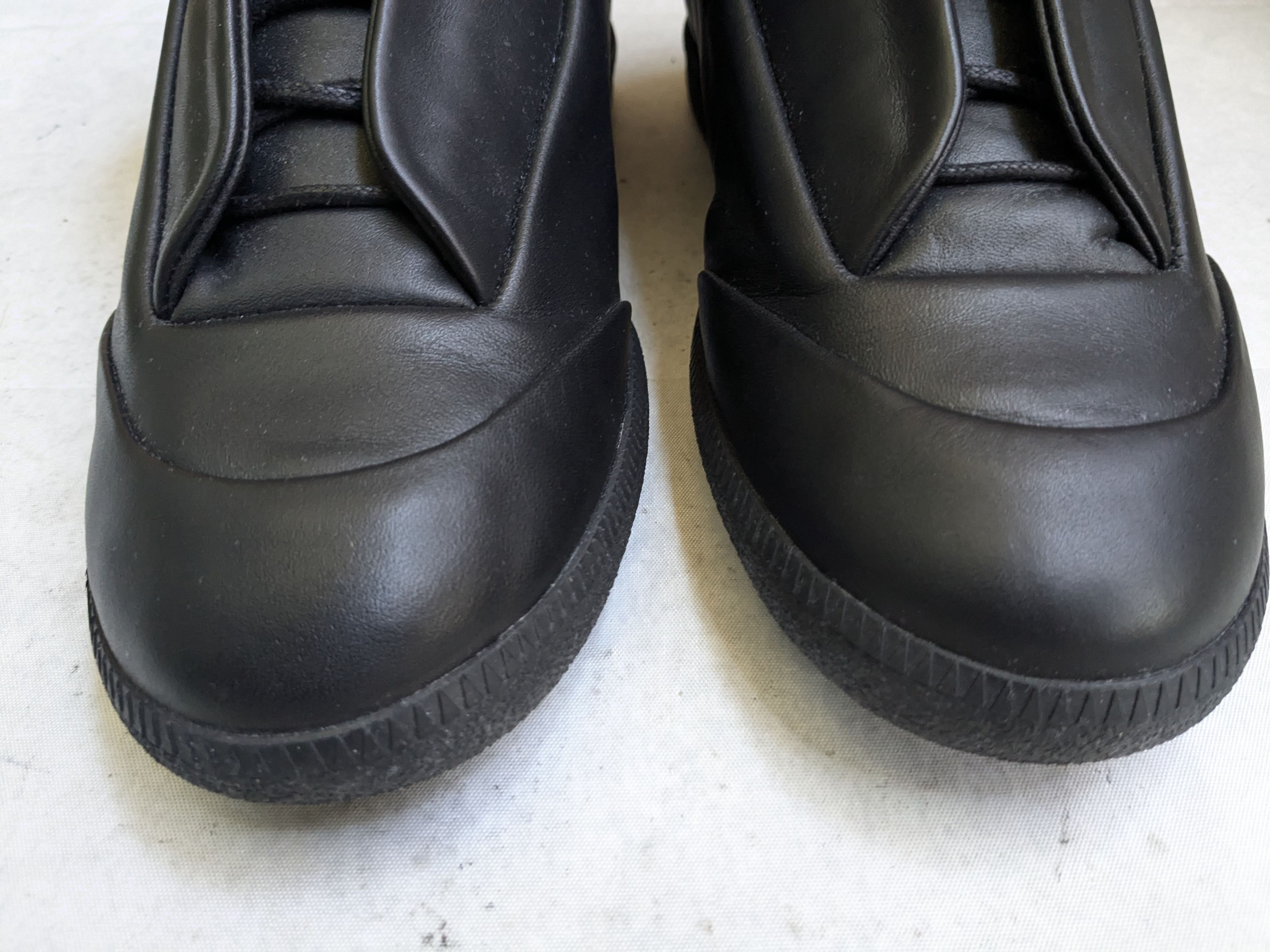 Maison Margiela Maison Margiela Future Black 12 45 High Tops Leather Size US 12 / EU 45 - 4 Thumbnail
