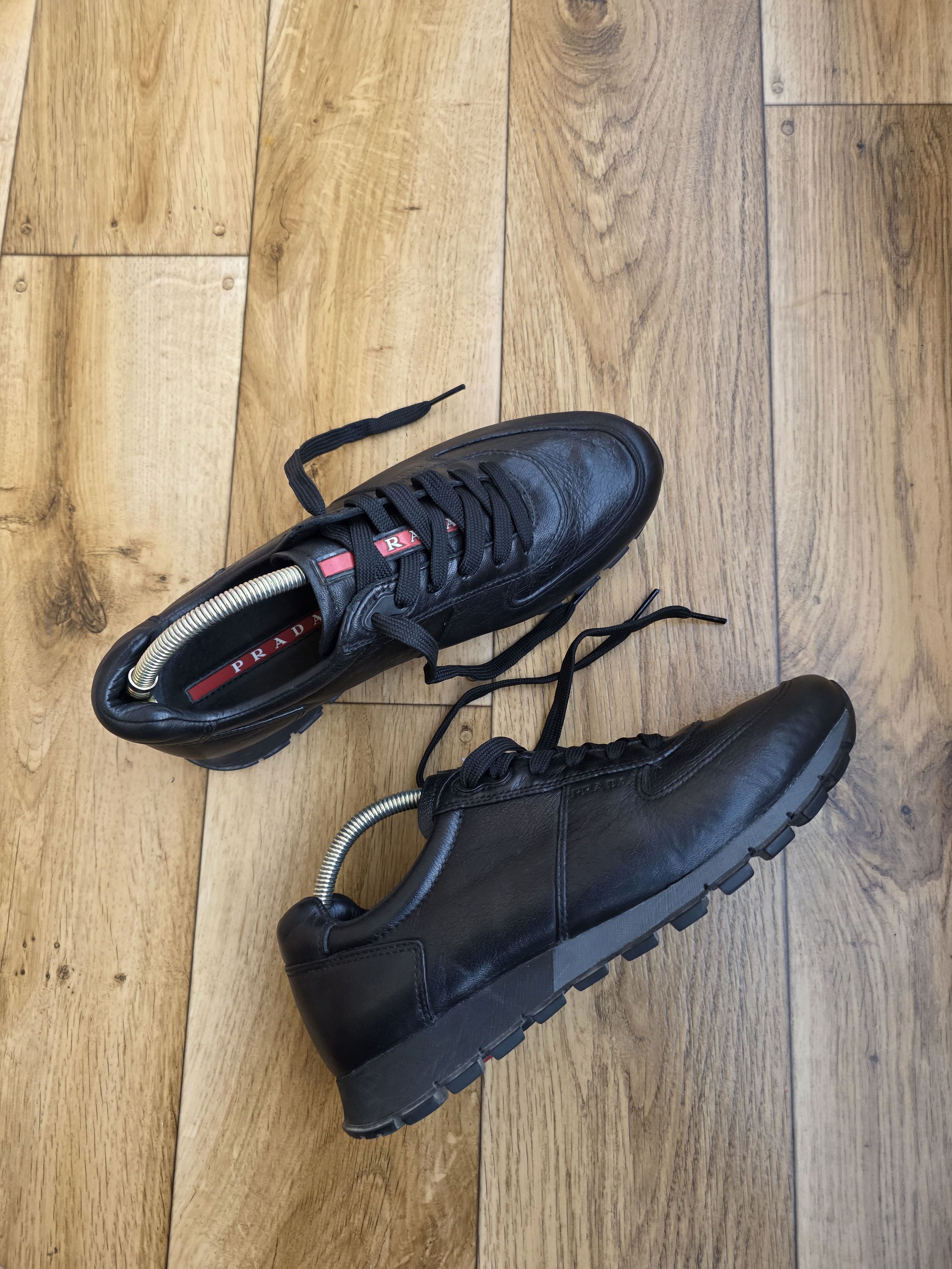 Prada Prada Men Leather Sneakers Size US 7 / EU 40 - 13 Thumbnail