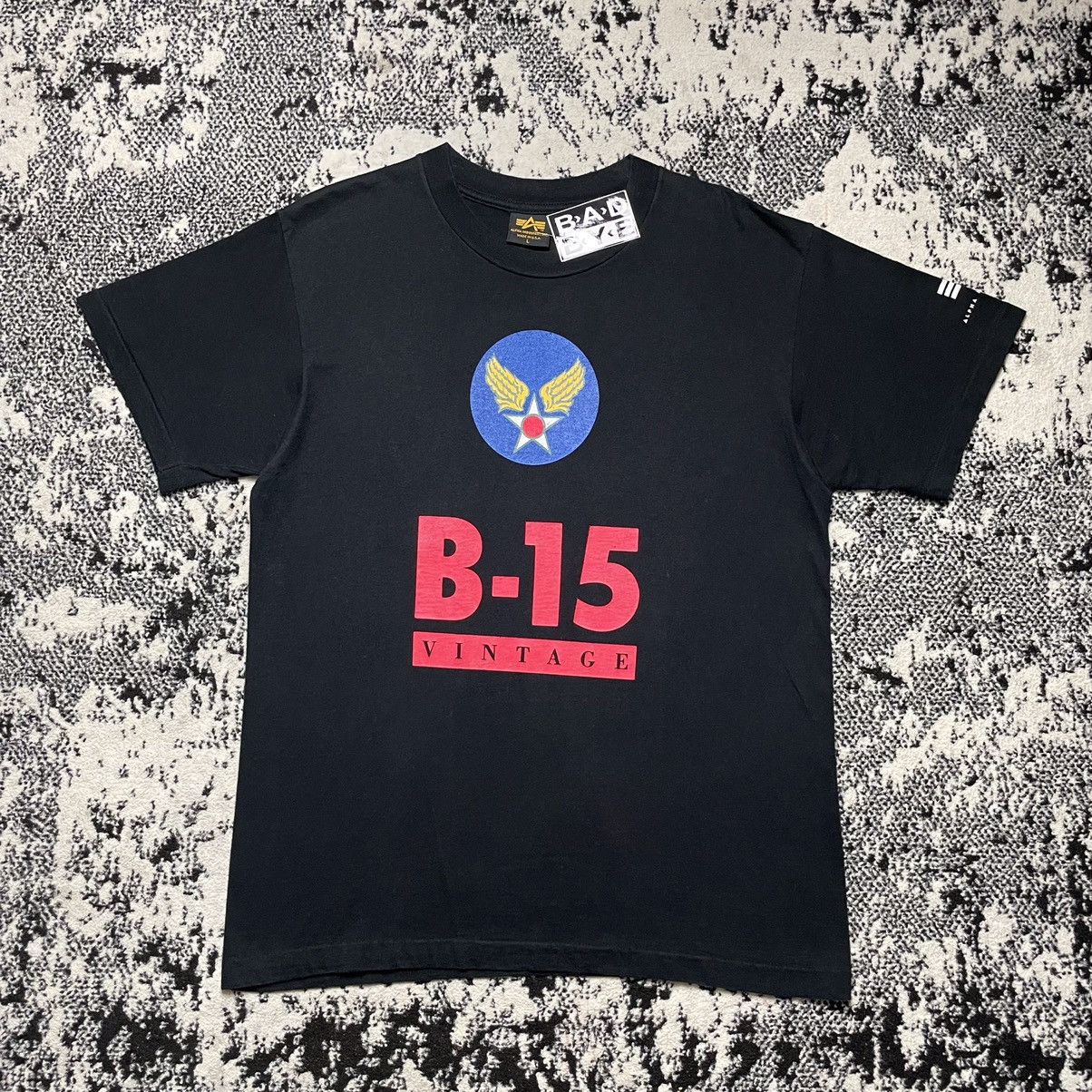 Alpha Industries Vintage 90s Single stitch Alpha Industries B-15 Size US L / EU 52-54 / 3 - 1 Thumbnail