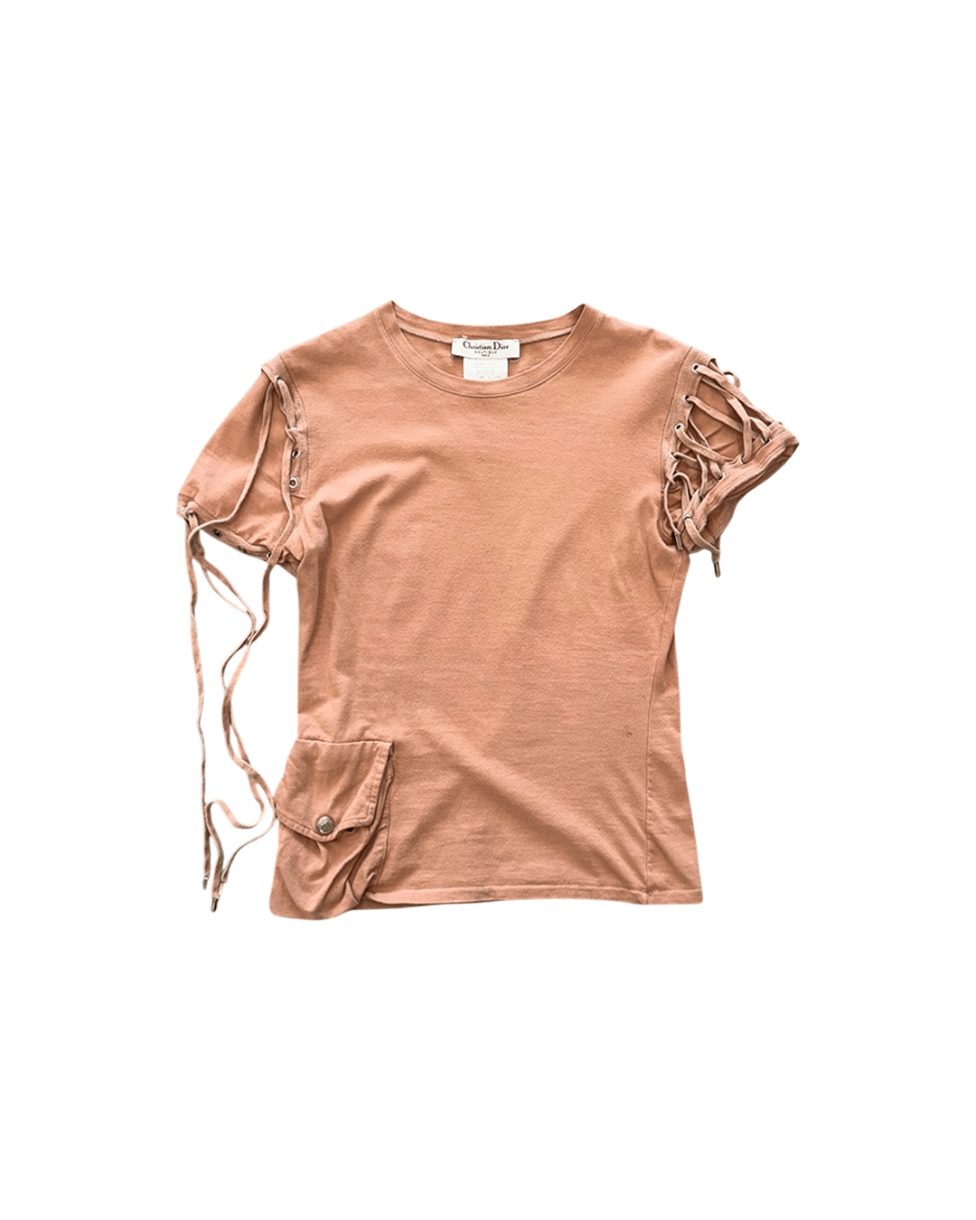 Dior Christian Dior by Galliano SS03 Sleeves Tie Detail T-shirt Size XS / US 0-2 / IT 36-38 - 1 Thumbnail