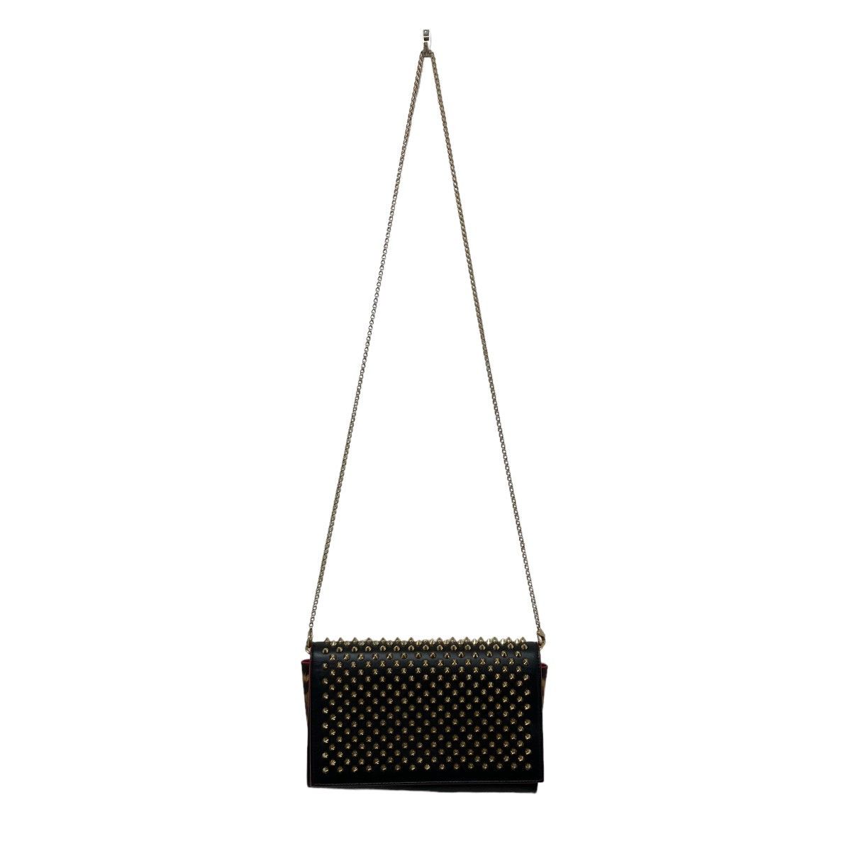 Christian Louboutin Studded Chain Shoulder Bag Black