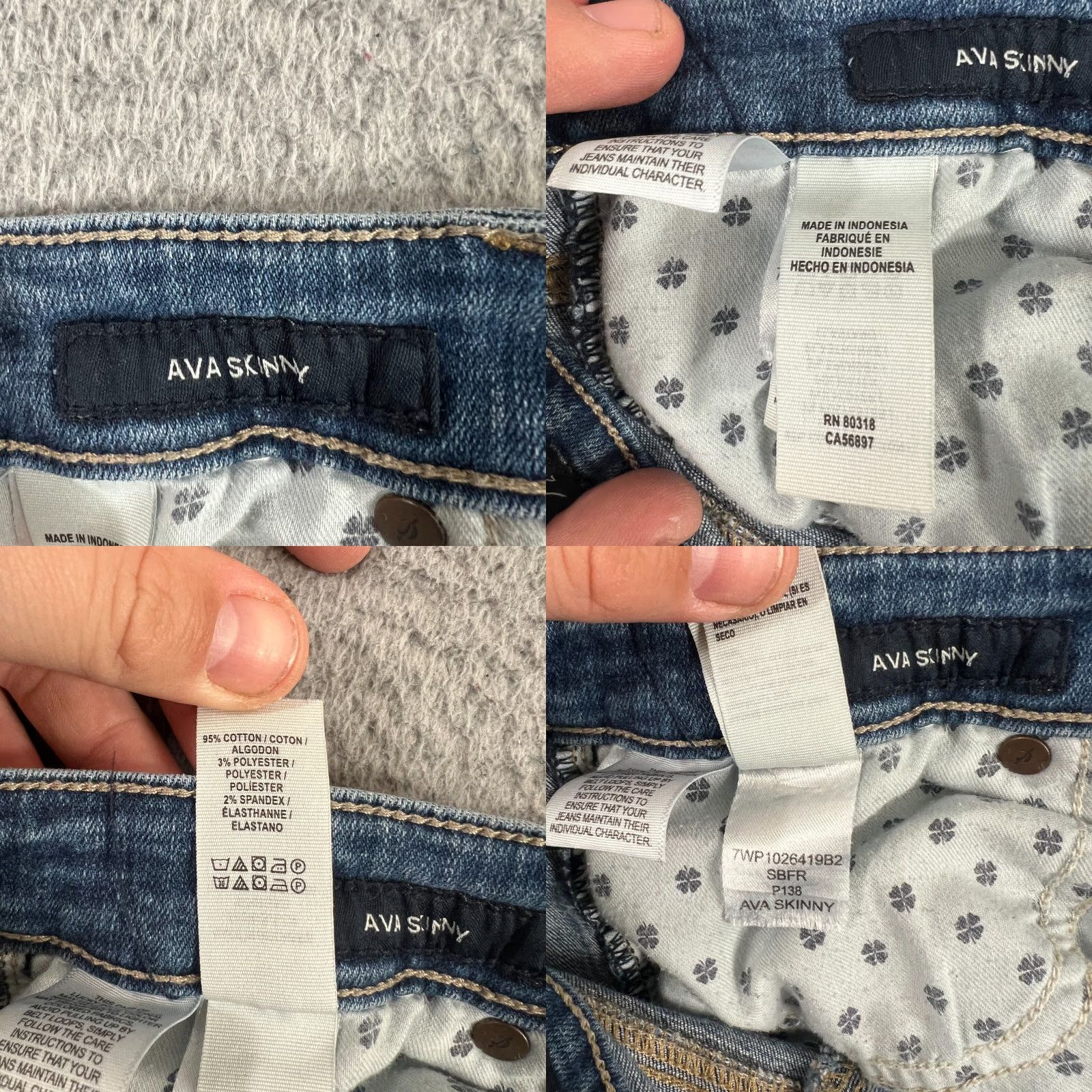 Lucky Brand Lucky Brand Jeans Size 4 Mid Rise Skinny Ankle Denim Womens Blue 28x25.5 Size 27" / US 4 / IT 40 - 8 Thumbnail