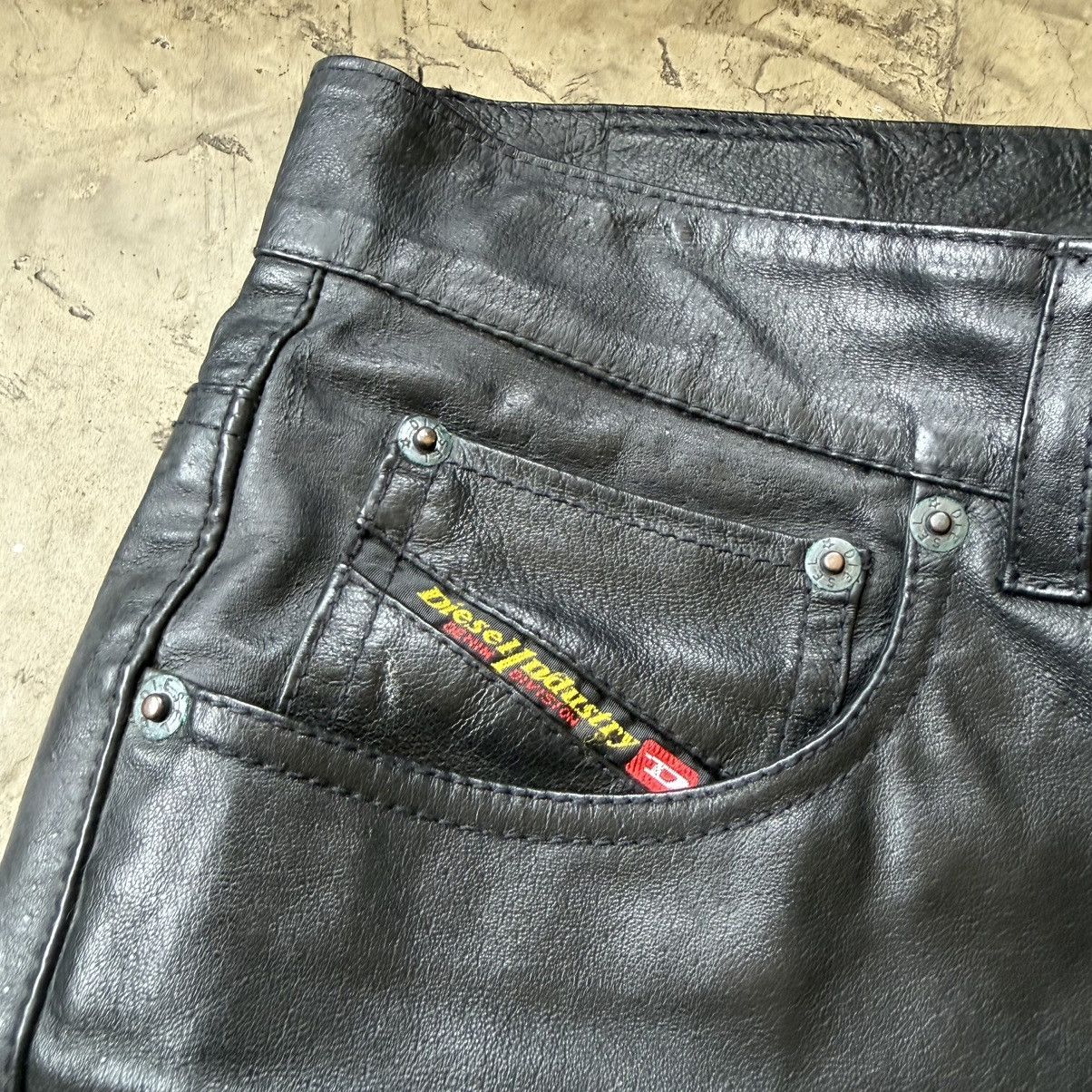 Diesel Diesel - Archive Leather Biker Pants Size US 30 / EU 46 - 8 Thumbnail