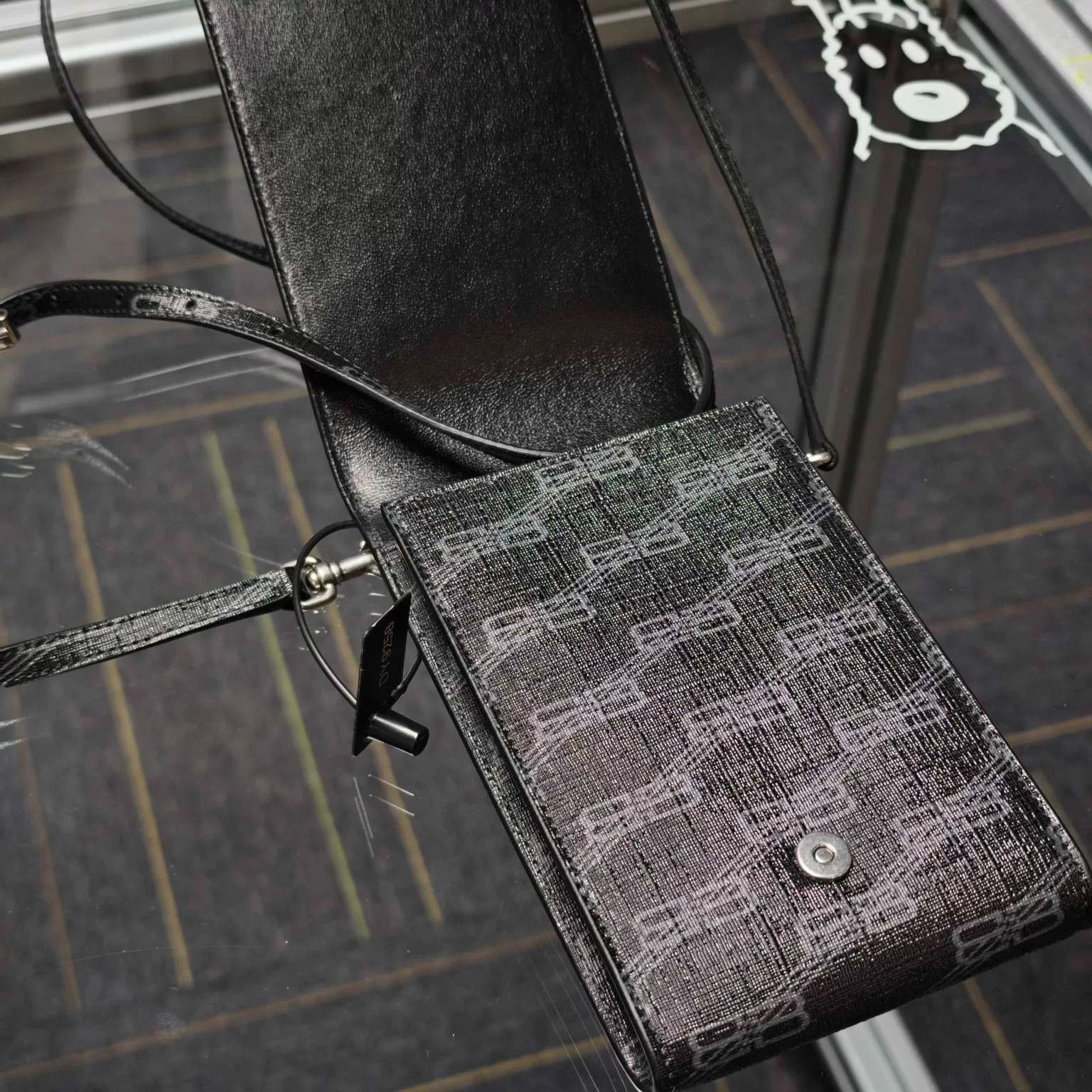 Balenciaga Balenciaga Double B Monogram Phone Bag Size ONE SIZE - 5 Thumbnail