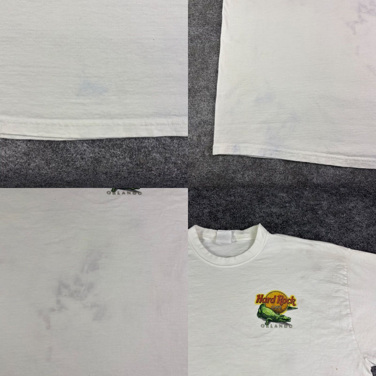 Hard Rock Cafe VINTAGE Hard Rock Cafe Orlando T Shirt Mens XL White Space Shuttle Alligator Heavy Tee Florida Retro Nature City 90s Mens Size US XL / EU 56 / 4 - 8 Thumbnail