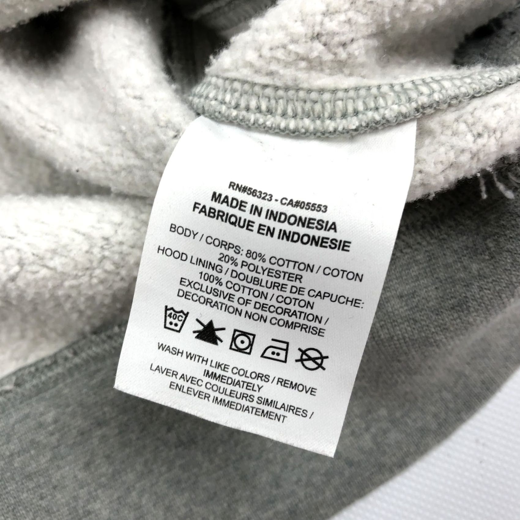 Nike Nike Men's Gray Logo Pullover Hoodie Fleece Sweatshirt BV2973-063 Size L Size US L / EU 52-54 / 3 - 6 Thumbnail