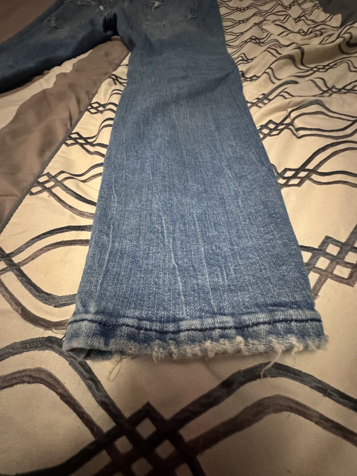 Zara Men’s Ripped Blue Jeans Size US 36 / EU 52 - 7 Thumbnail