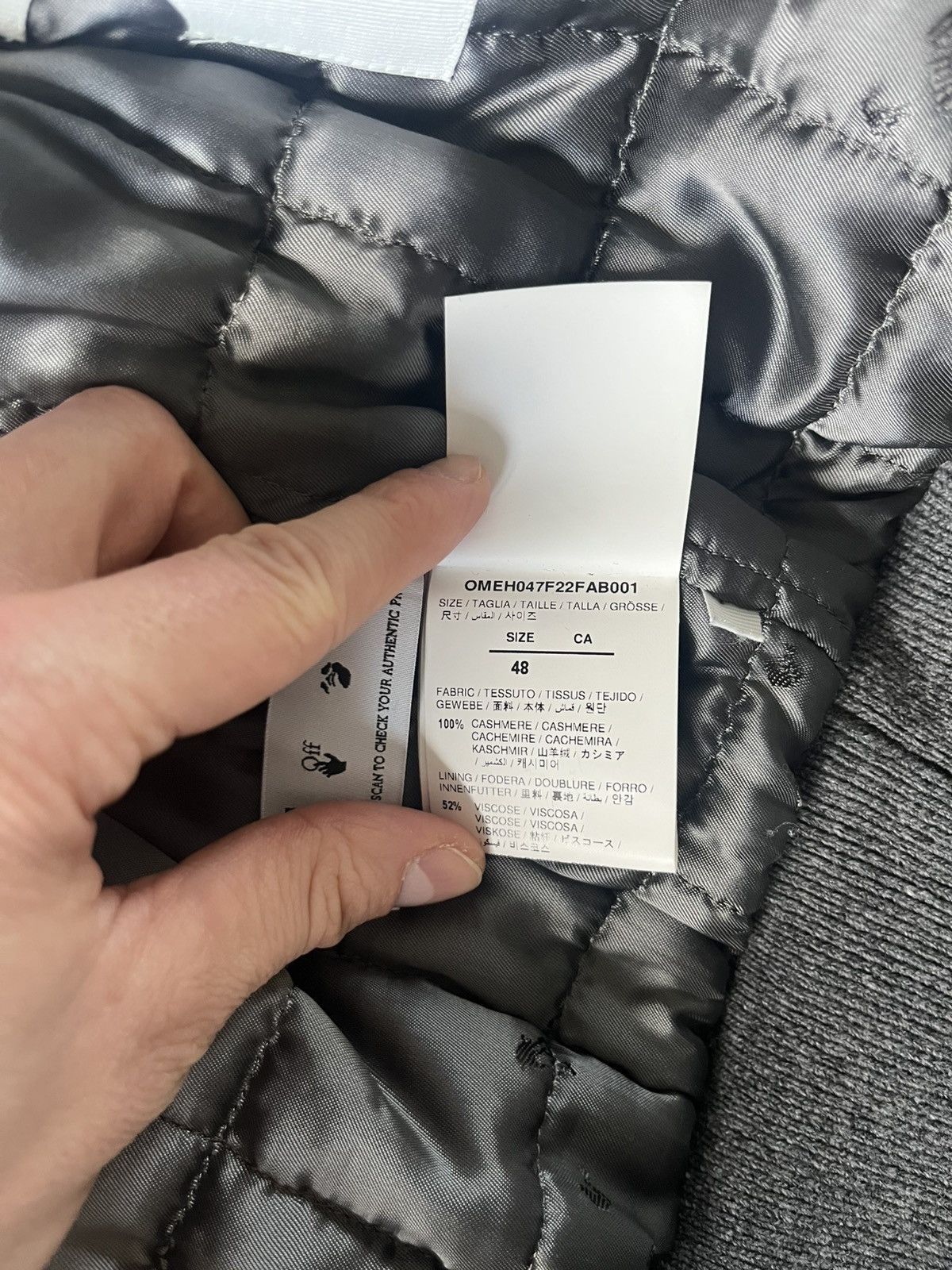 Off-White Off-white cashmere jacket Size US M / EU 48-50 / 2 - 10 Thumbnail