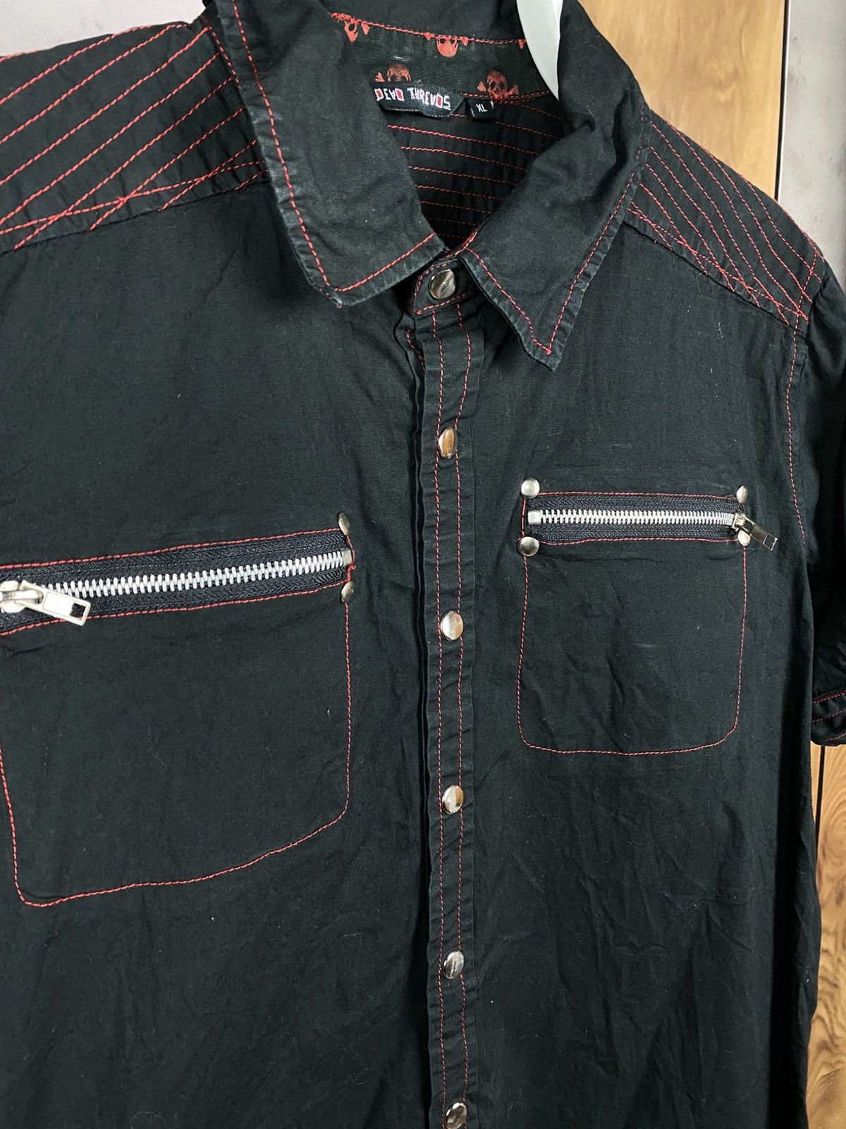 Japanese Brand 💀Vintage Shirt Short Sleeve Dead Threads VTG Avant Gard Tee💀 Size US XL / EU 56 / 4 - 6 Thumbnail