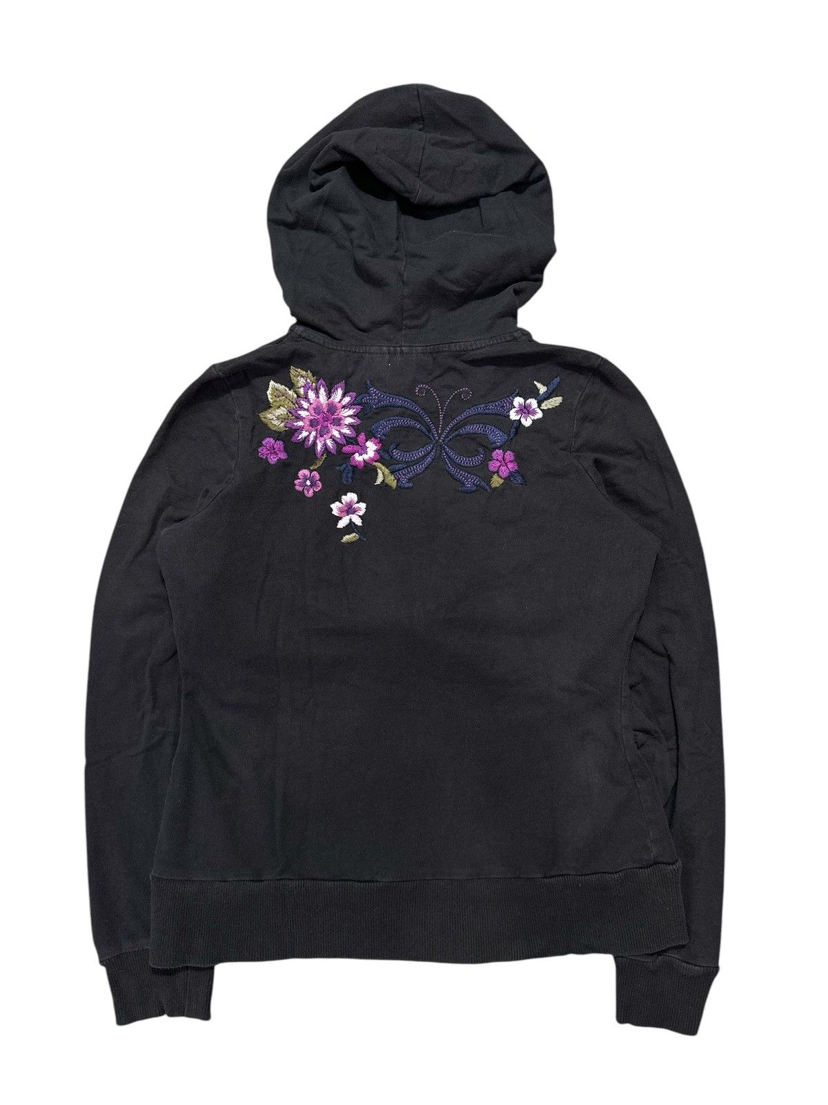 Le Grande Bleu (L.G.B.) INTERNATIONAL CONCEPT EMBROIDERY FLOWER ZIP HOODIE LGB STYLE Size S / US 4 / IT 40 - 2 Thumbnail