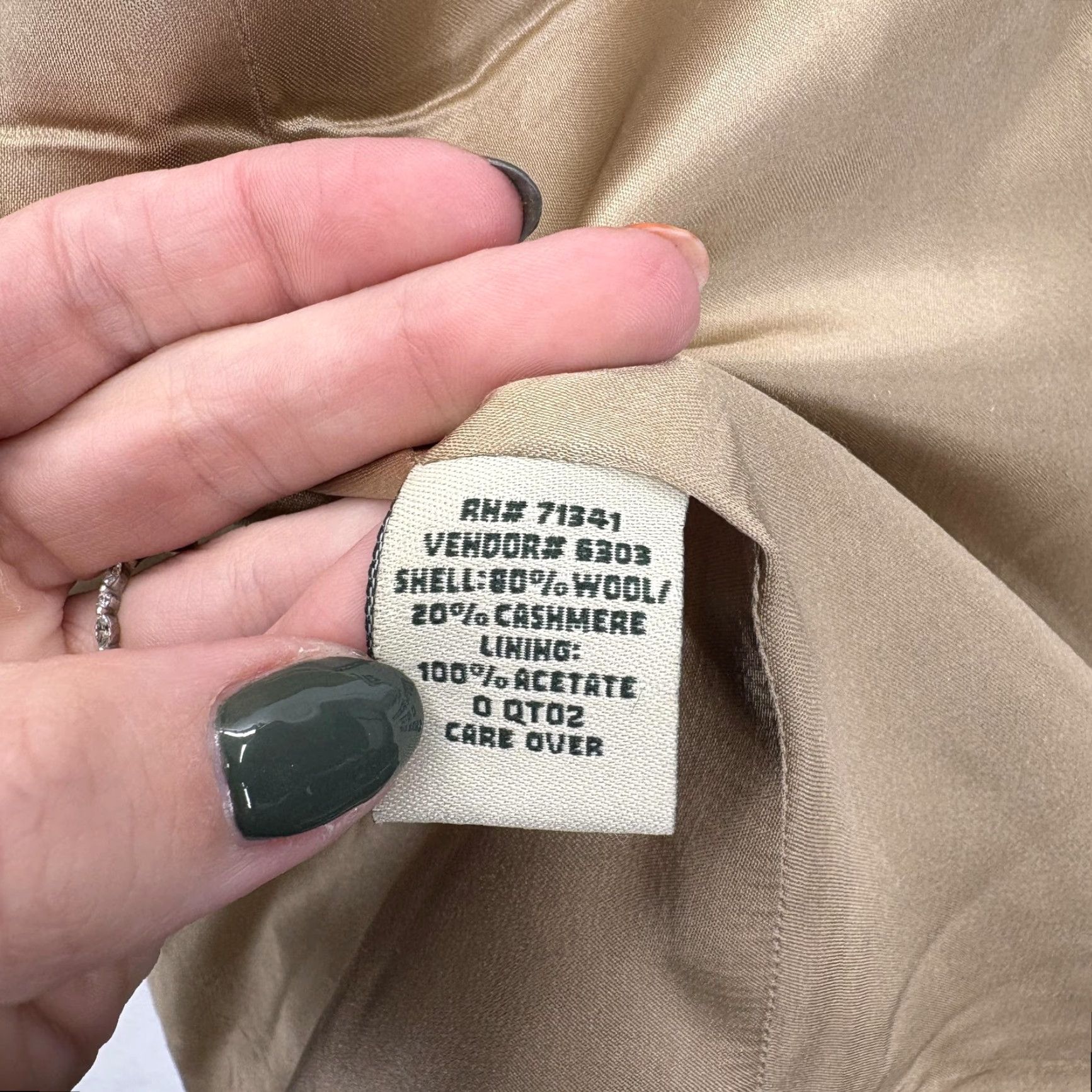 Vintage VINTAGE L.L.Bean Blazer Womens 18 Tan Wool Cashmere Lined 3 Button Jacket VTG Size XXL / US 16-18 / IT 52-54 - 5 Thumbnail