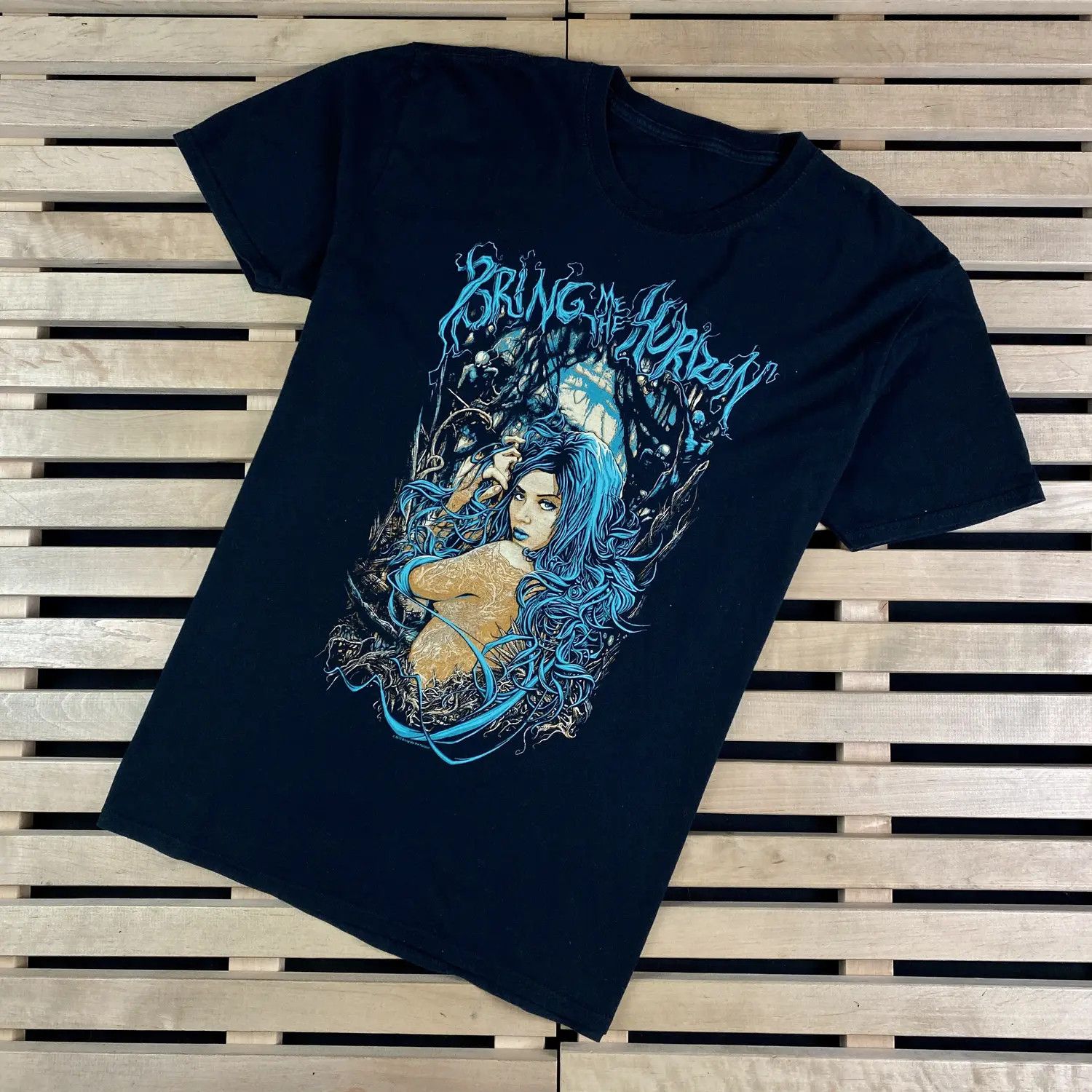 Band Tees Mens T-Shirt Bring Me The Horizon Vintage Size M-L Size US M / EU 48-50 / 2 - 1 Thumbnail