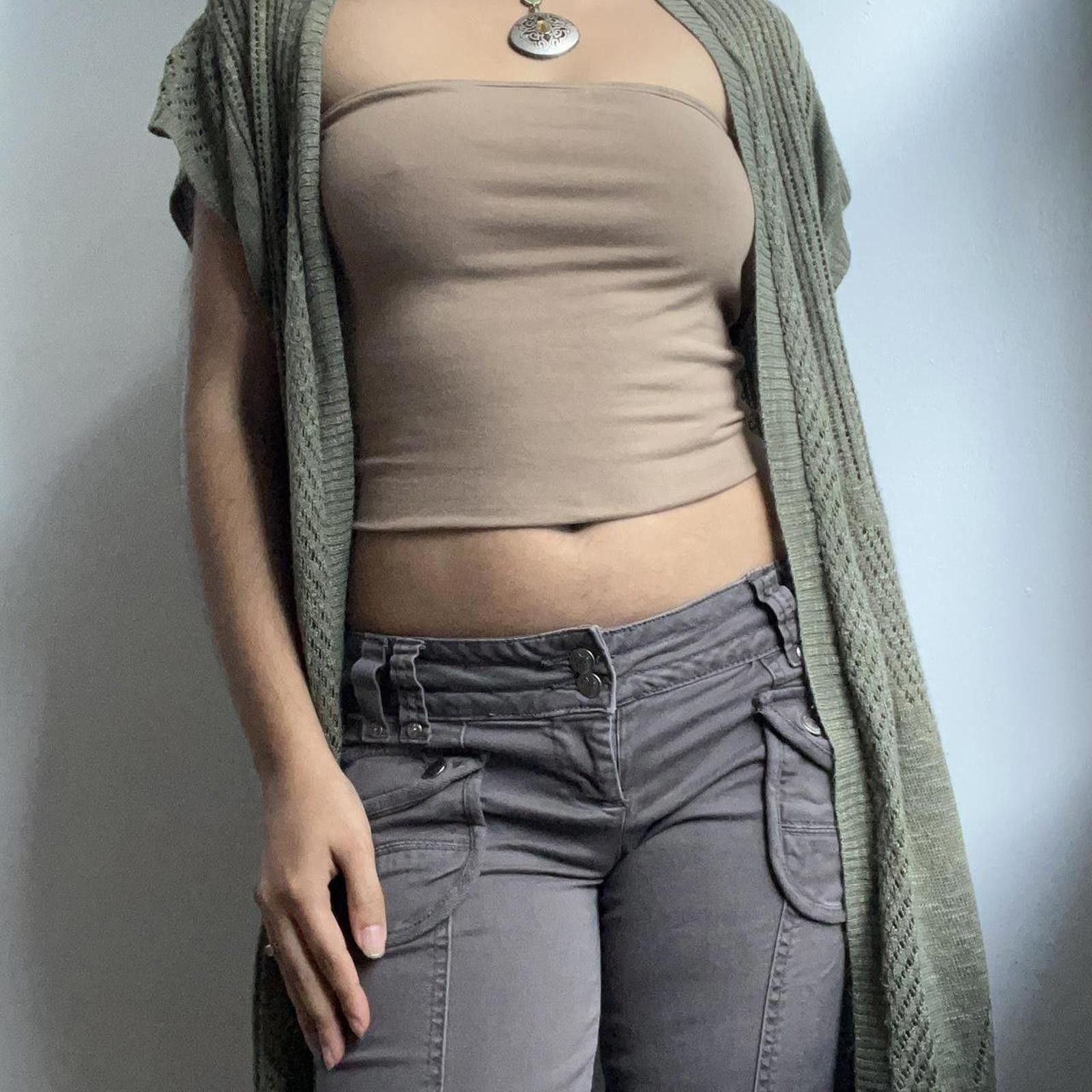 Other Green knit cardigan #cardigan Size ONE SIZE - 2 Thumbnail