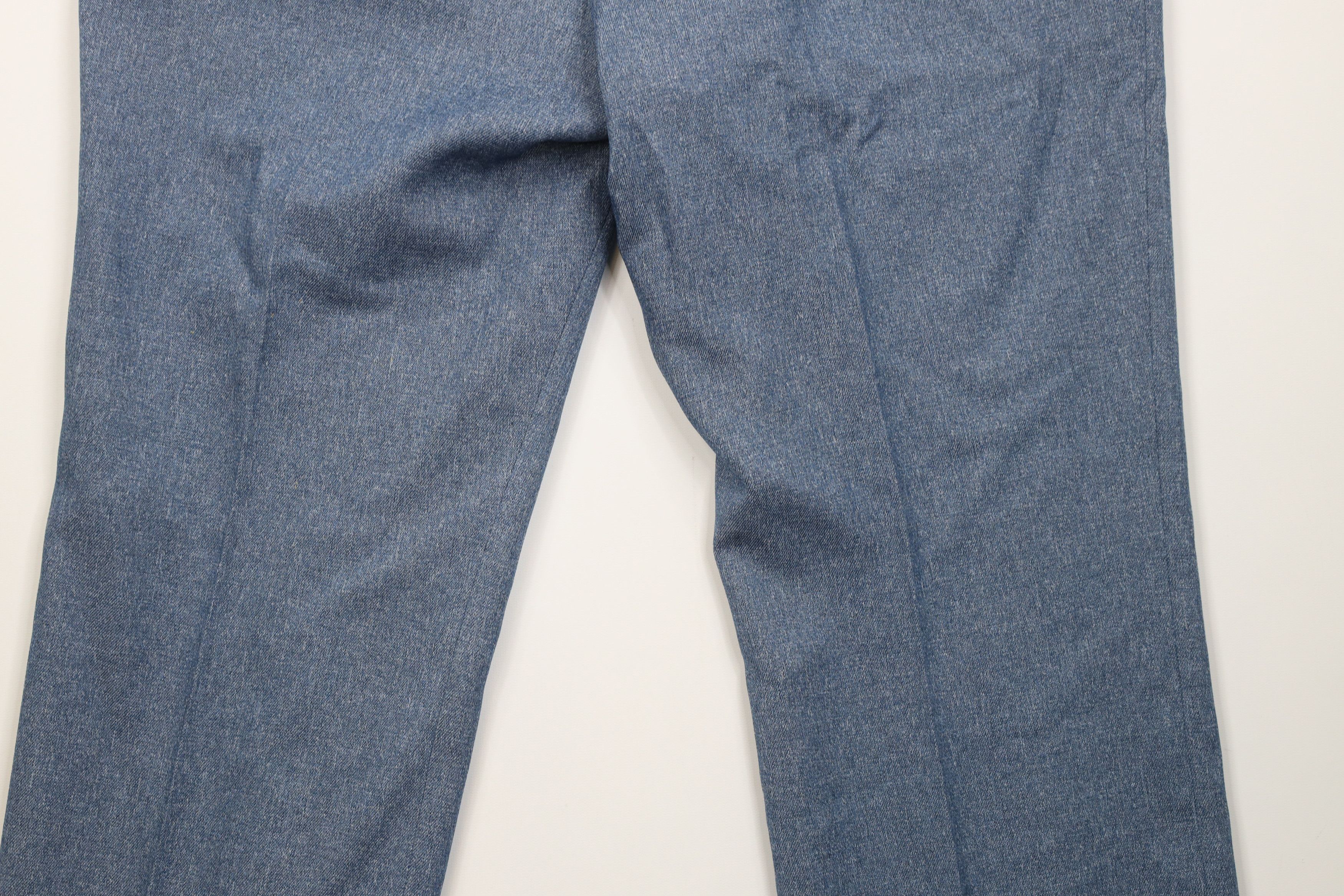 Vintage Vintage 70s Streetwear Knit Wide Leg Chino Pants Blue USA Size US 38 / EU 54 - 15 Thumbnail