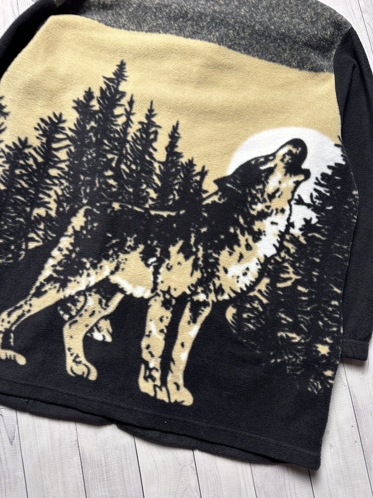 Vintage Vintage wolf fleece jacket size S logo forest Size US S / EU 44-46 / 1 - 2 Thumbnail