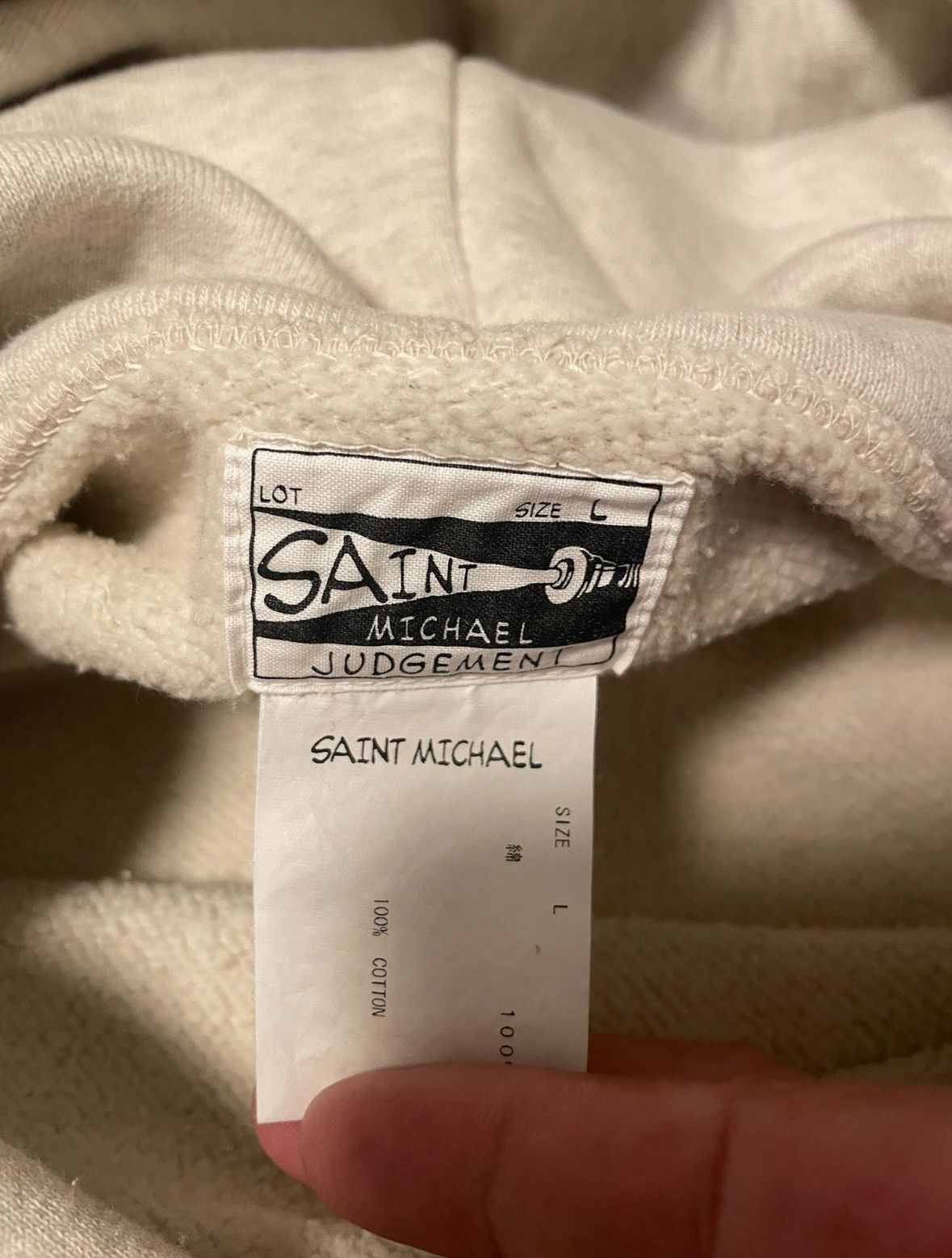 Saint Michael “Angel of Death” Hooded Sweatshirts Size US L / EU 52-54 / 3 - 4 Thumbnail