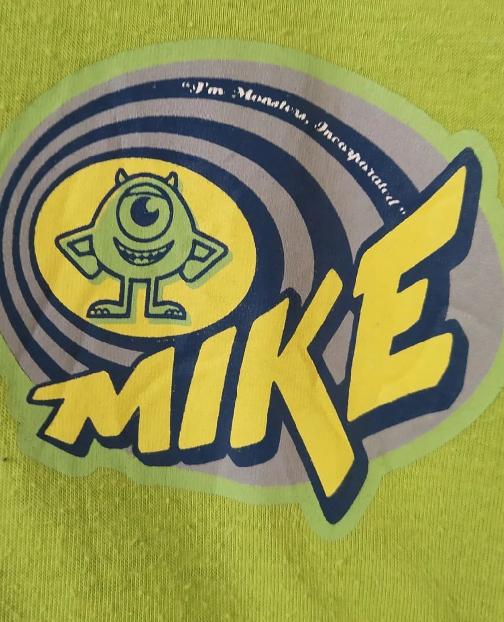 Cartoon Network × Disney × Vintage Vintage Monster, Inc. Mike Mega Print Cartoon Animation Tees Size US L / EU 52-54 / 3 - 4 Thumbnail