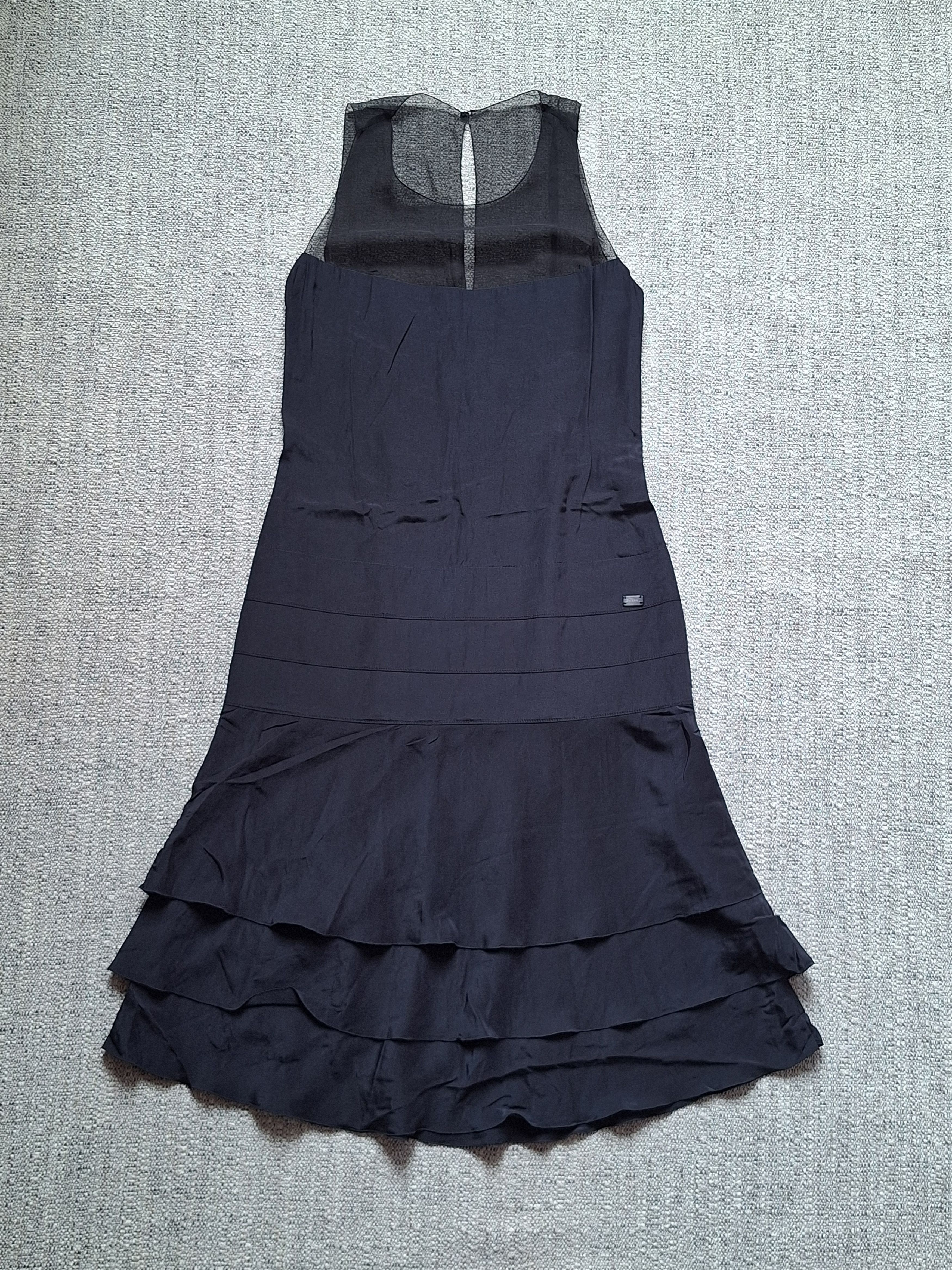 Chanel CHANEL / 03P 2003 Spring Silk Chiffon Black Skirt Size XS / US 0-2 / IT 36-38 - 1 Thumbnail