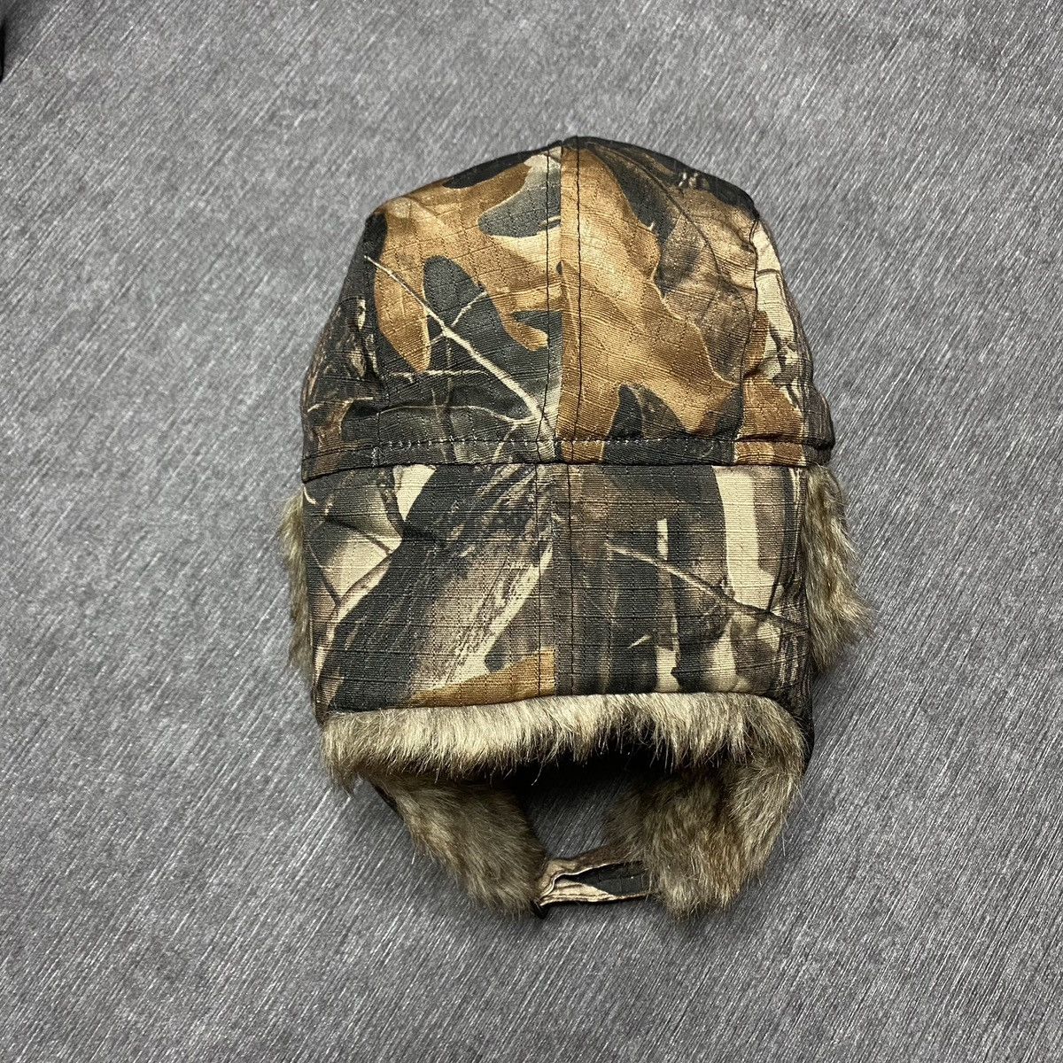 Japanese Brand × Vintage Crazy Y2K RealTree camo Mohair Fuzzi Hat Ushanka Size ONE SIZE - 8 Thumbnail