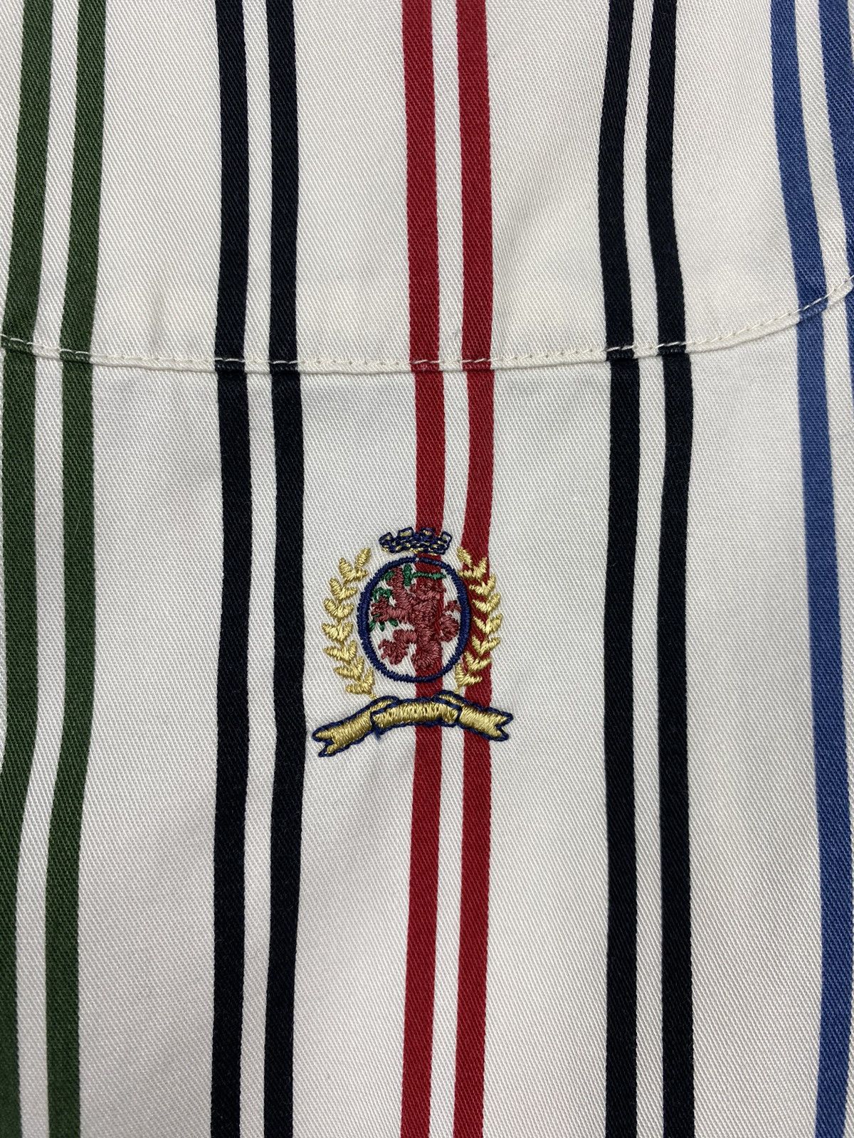 Tommy Hilfiger × Vintage Vintage Tommy Hilfiger Striped Button Up Short Sleeve Shirt Size US L / EU 52-54 / 3 - 8 Thumbnail