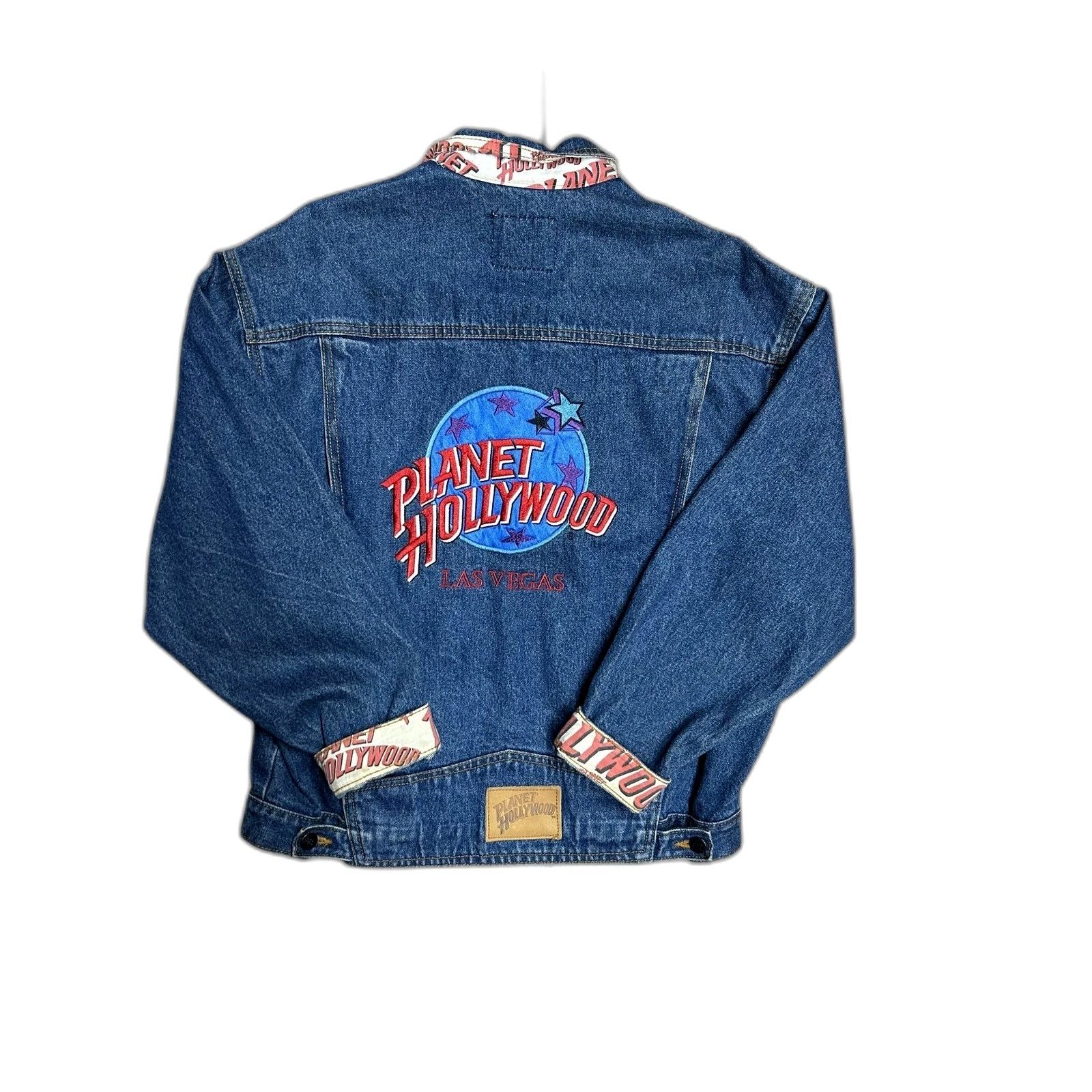 Planet Hollywood Vintage 80'S 90'S Planet Hollywood Las Vegas Blue Denim Jack Size US M / EU 48-50 / 2 - 1 Thumbnail