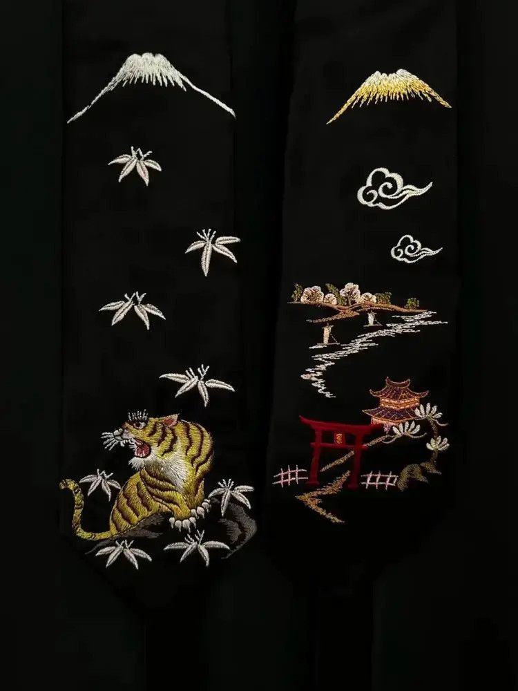 Yohji Yamamoto Yohji Yamamoto 04AW Tiger Stitches TIe-2505 Size ONE SIZE - 3 Thumbnail