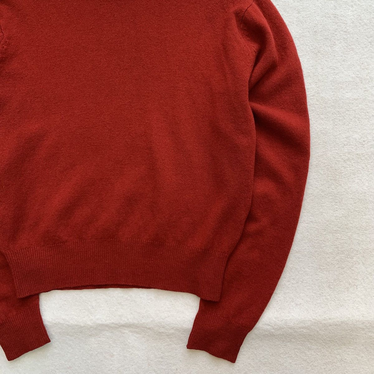 Tokio Kumagai Tokio Kumagai Crimson Wool Knitted Crewneck Sweater Size US M / EU 48-50 / 2 - 4 Thumbnail